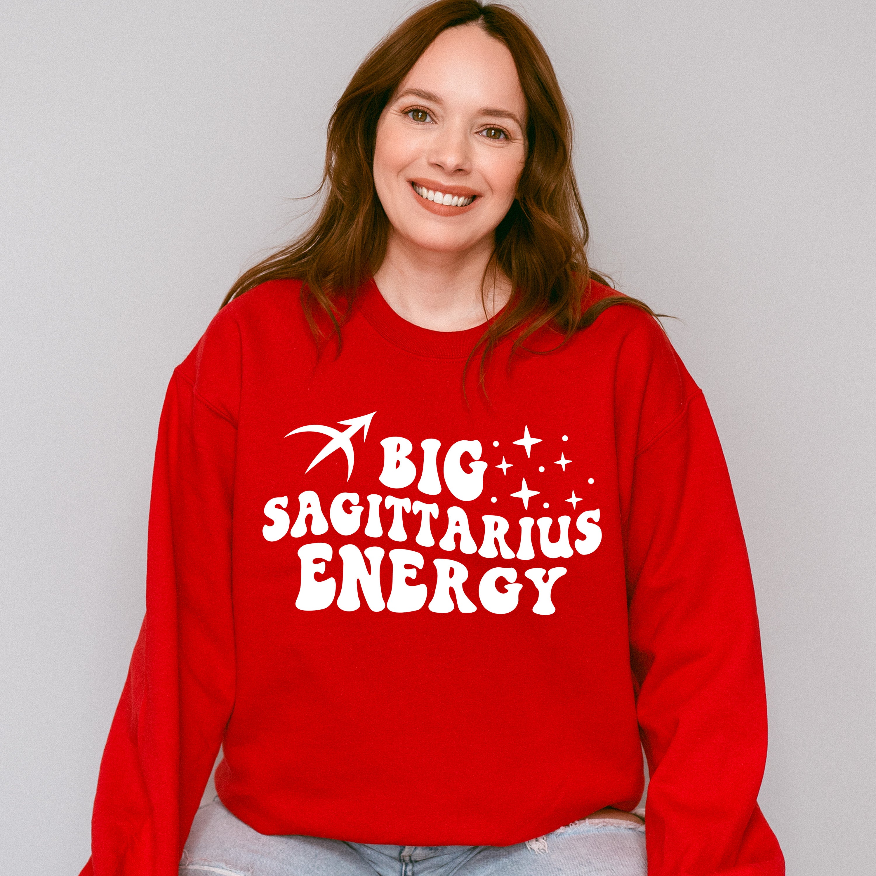Big Sagittarius Energy - Zodiac &amp; Horoscopes Unisex Crewneck T-Shirt Sweatshirt Hoodie