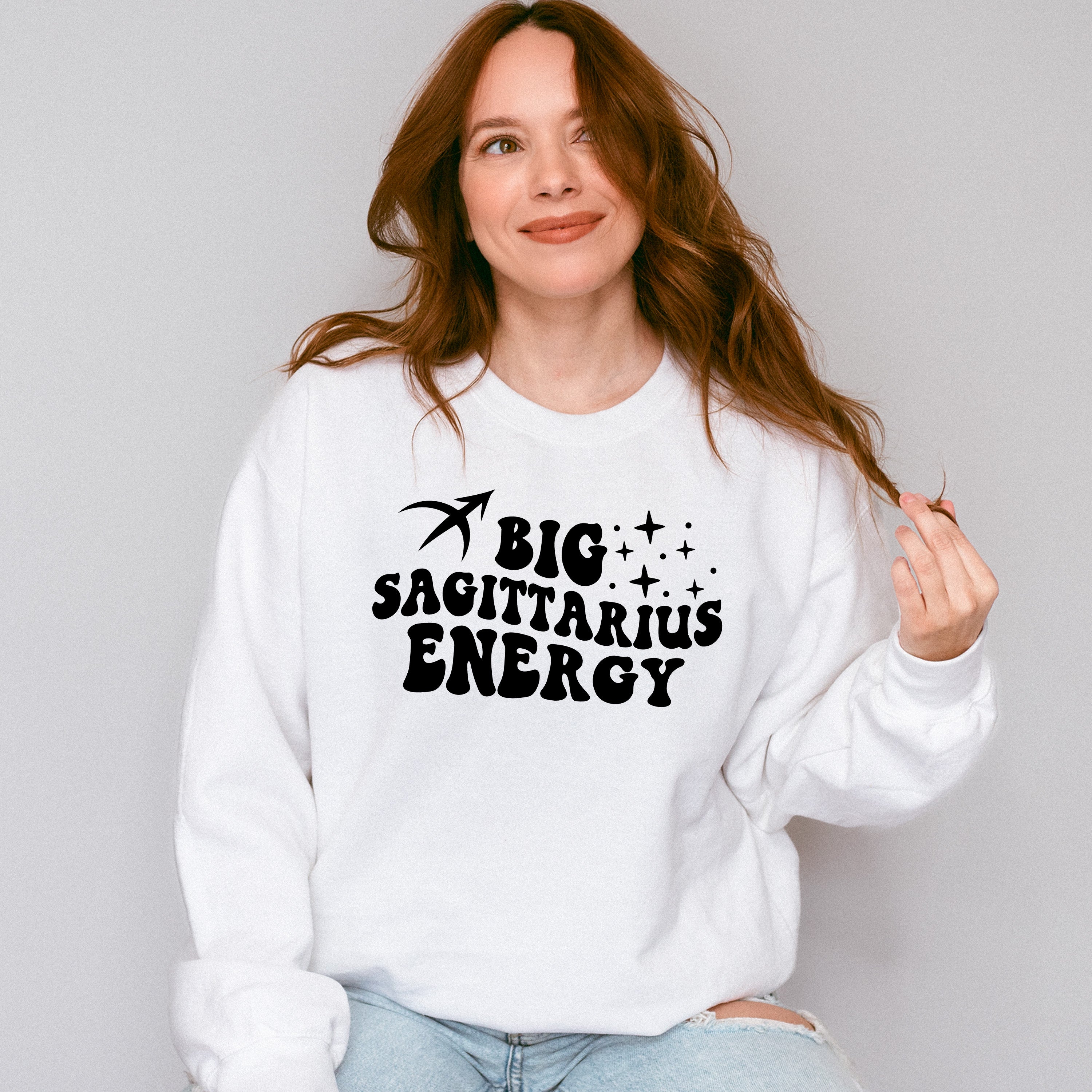 Big Sagittarius Energy - Zodiac &amp; Horoscopes Unisex Crewneck T-Shirt Sweatshirt Hoodie