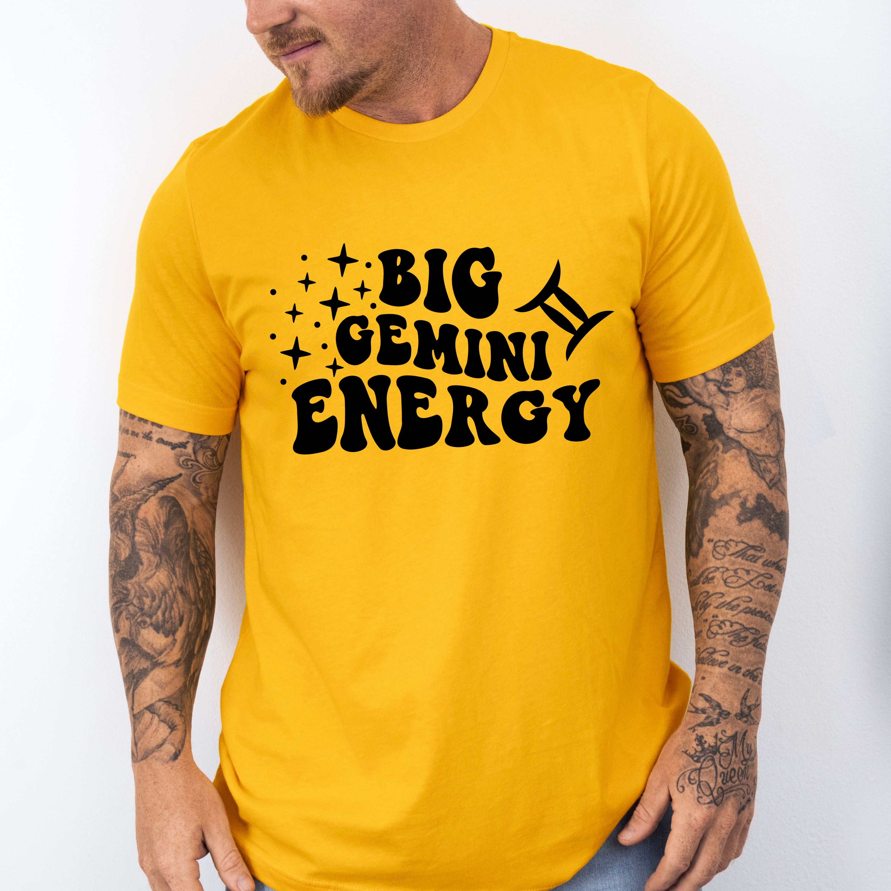 Big Gemini Energy - Zodiac &amp; Horoscopes Unisex Crewneck T-Shirt Sweatshirt Hoodie