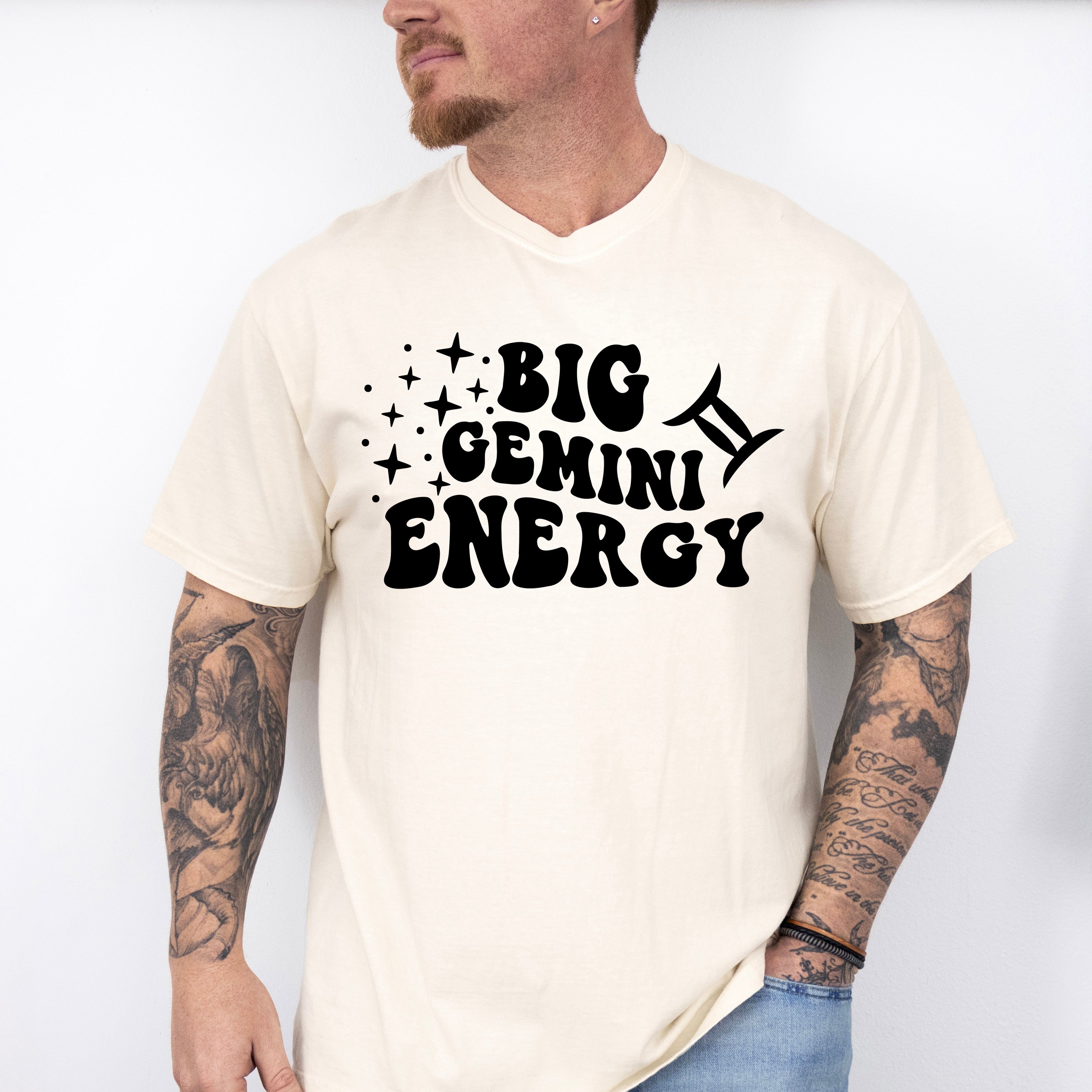 Big Gemini Energy - Zodiac &amp; Horoscopes Unisex Crewneck T-Shirt Sweatshirt Hoodie
