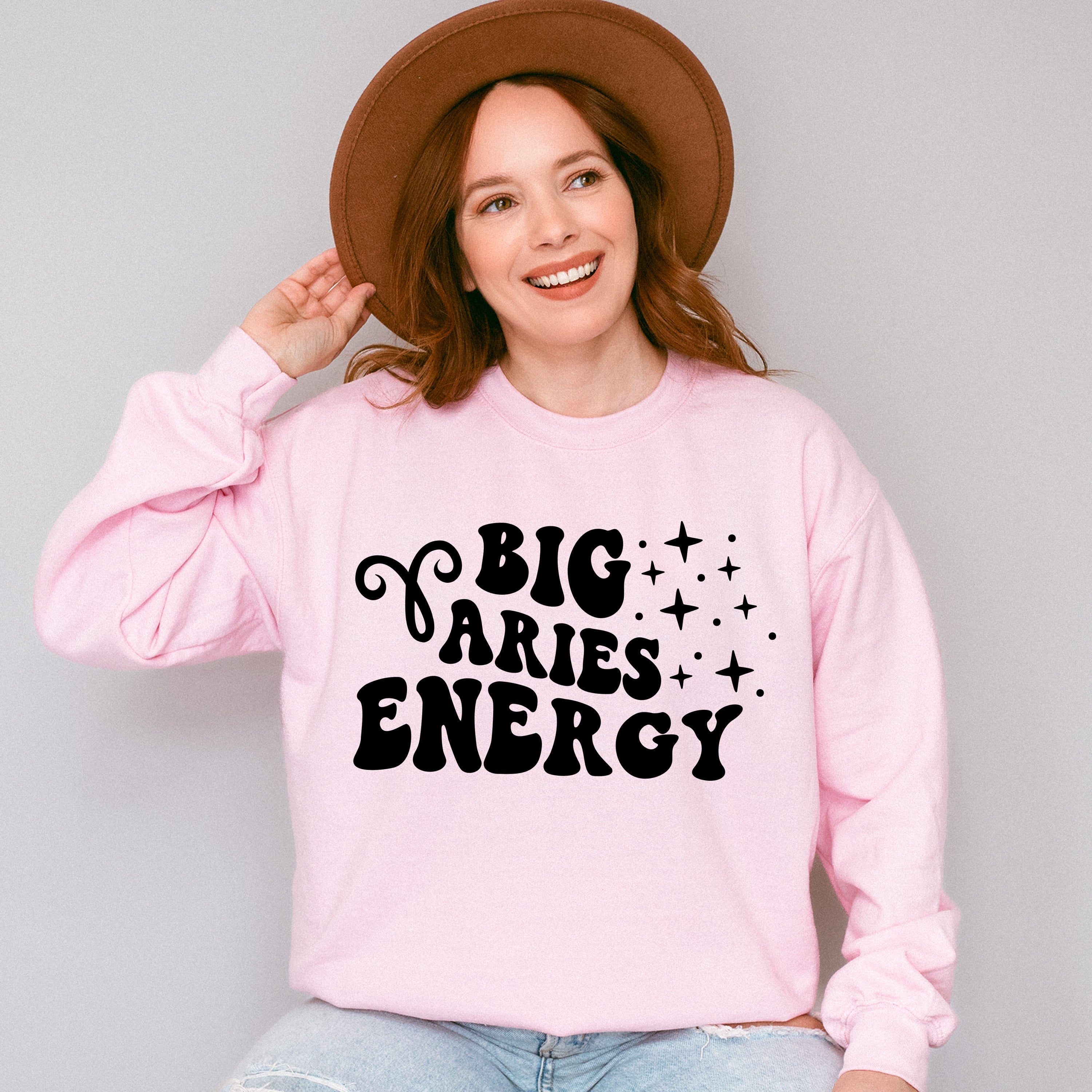 Big Aries Energy - Zodiac &amp; Horoscopes Unisex Crewneck T-Shirt Sweatshirt Hoodie