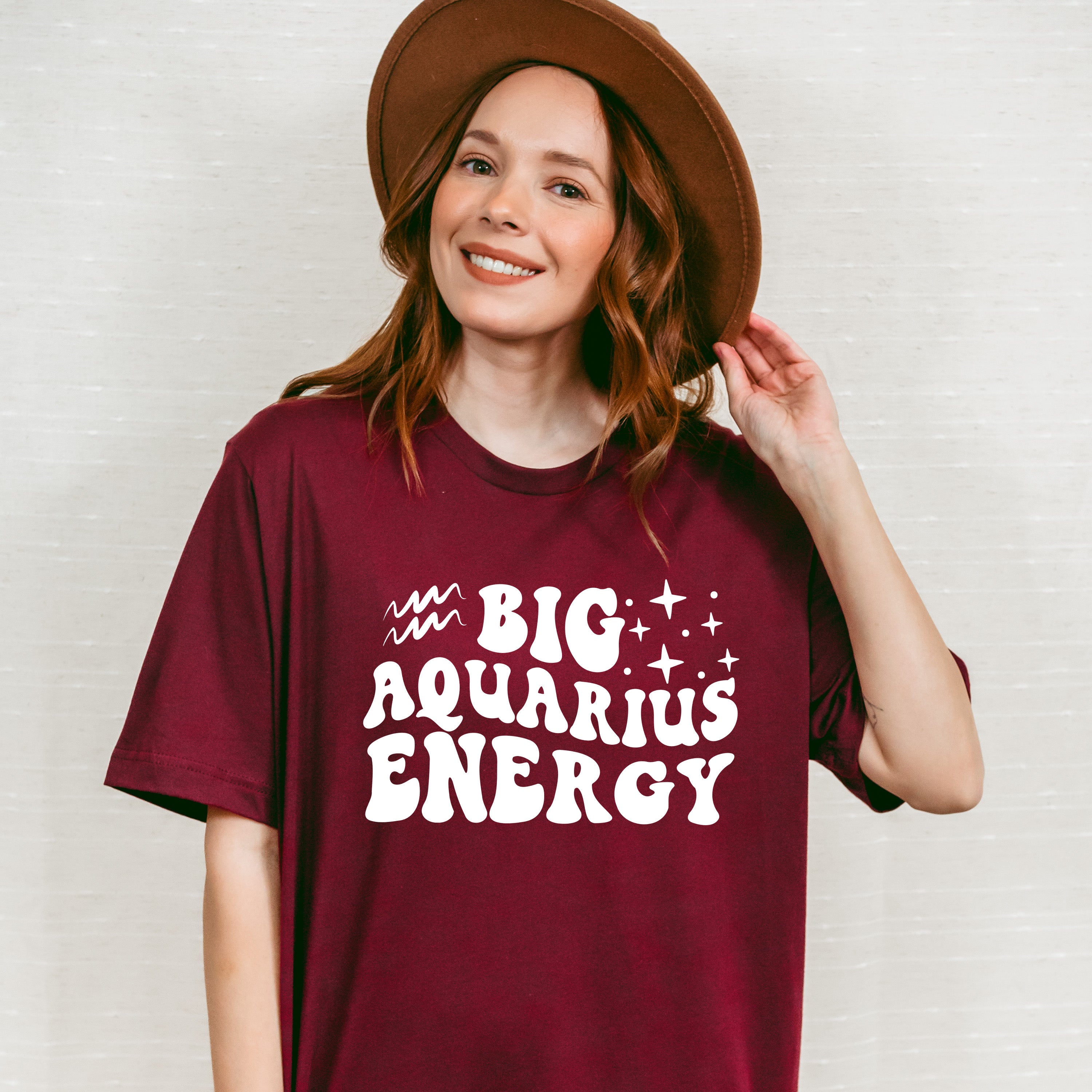 Big Aquarius Energy - Zodiac &amp; Horoscopes Unisex Crewneck T-Shirt Sweatshirt Hoodie