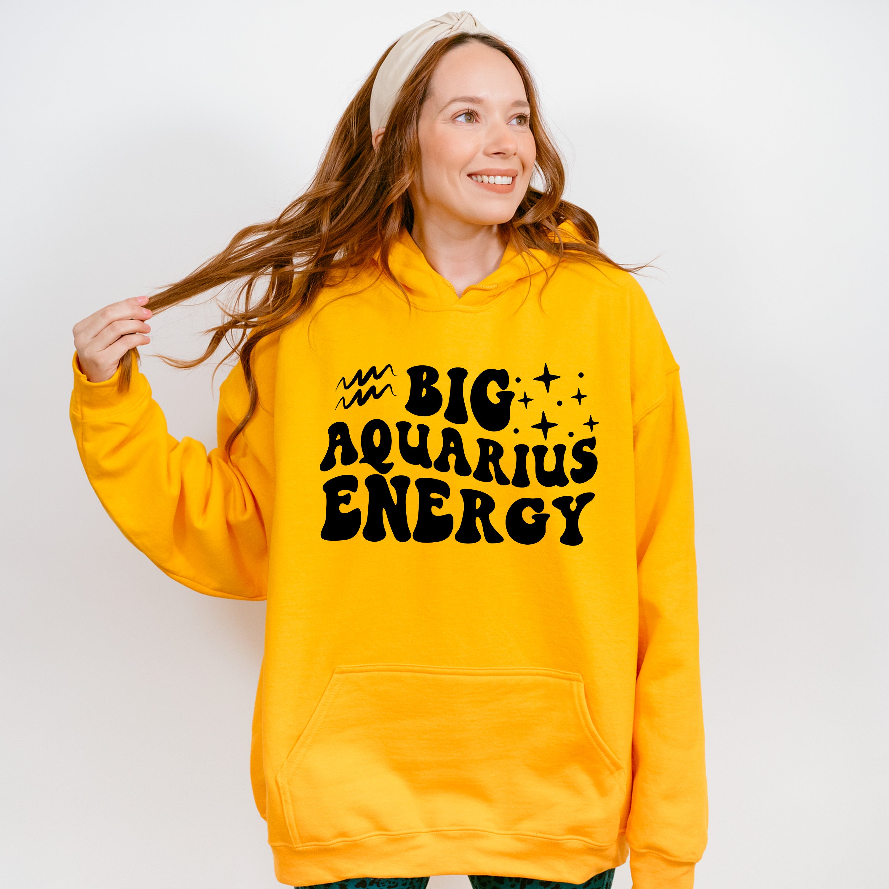 Big Aquarius Energy - Zodiac &amp; Horoscopes Unisex Crewneck T-Shirt Sweatshirt Hoodie