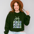 Groovy Pisces Design - Zodiac & Horoscopes Unisex Crewneck T-Shirt Sweatshirt Hoodie