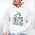 Groovy Pisces Design - Zodiac & Horoscopes Unisex Crewneck T-Shirt Sweatshirt Hoodie