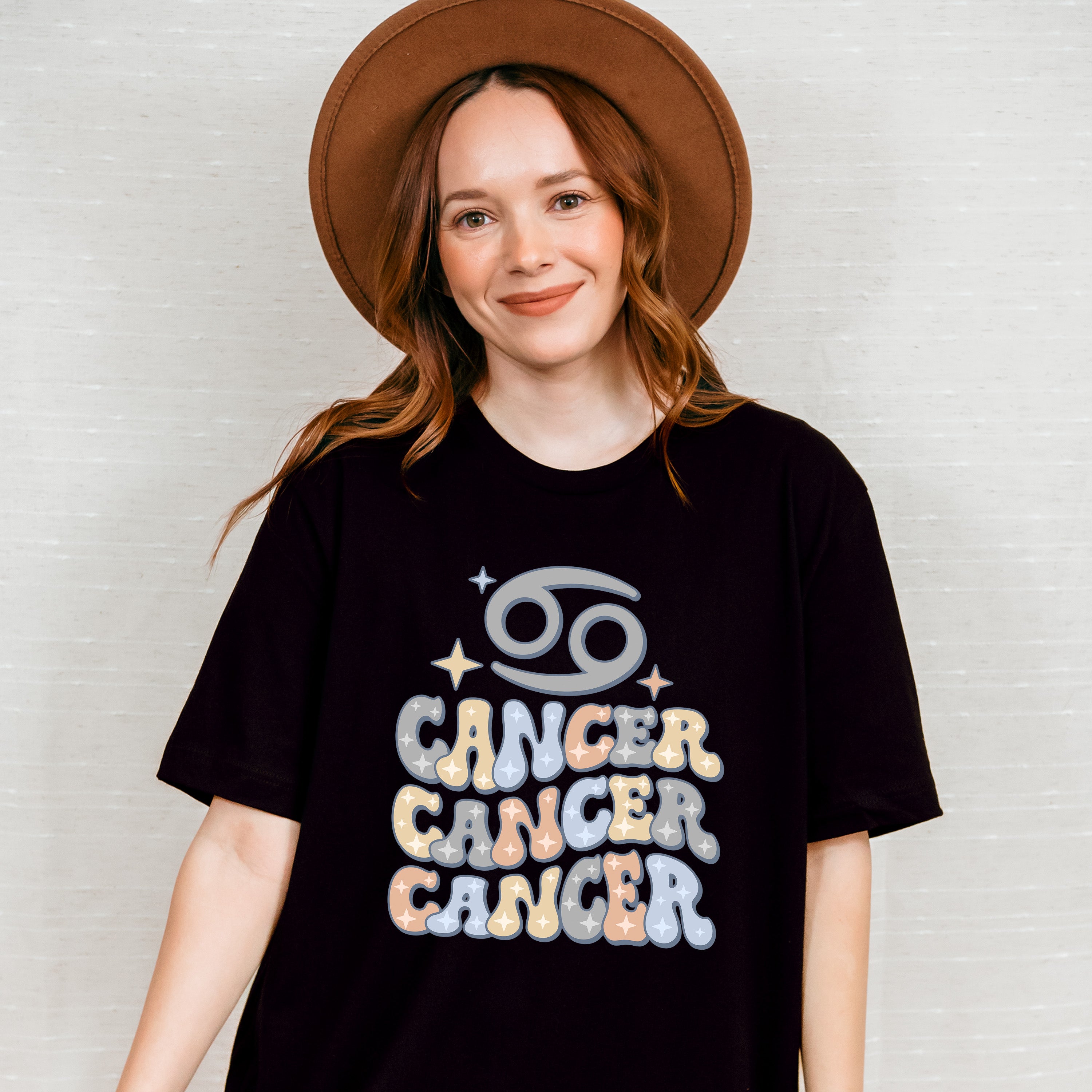 Groovy Cancer Design - Zodiac &amp; Horoscopes Unisex Crewneck T-Shirt Sweatshirt Hoodie