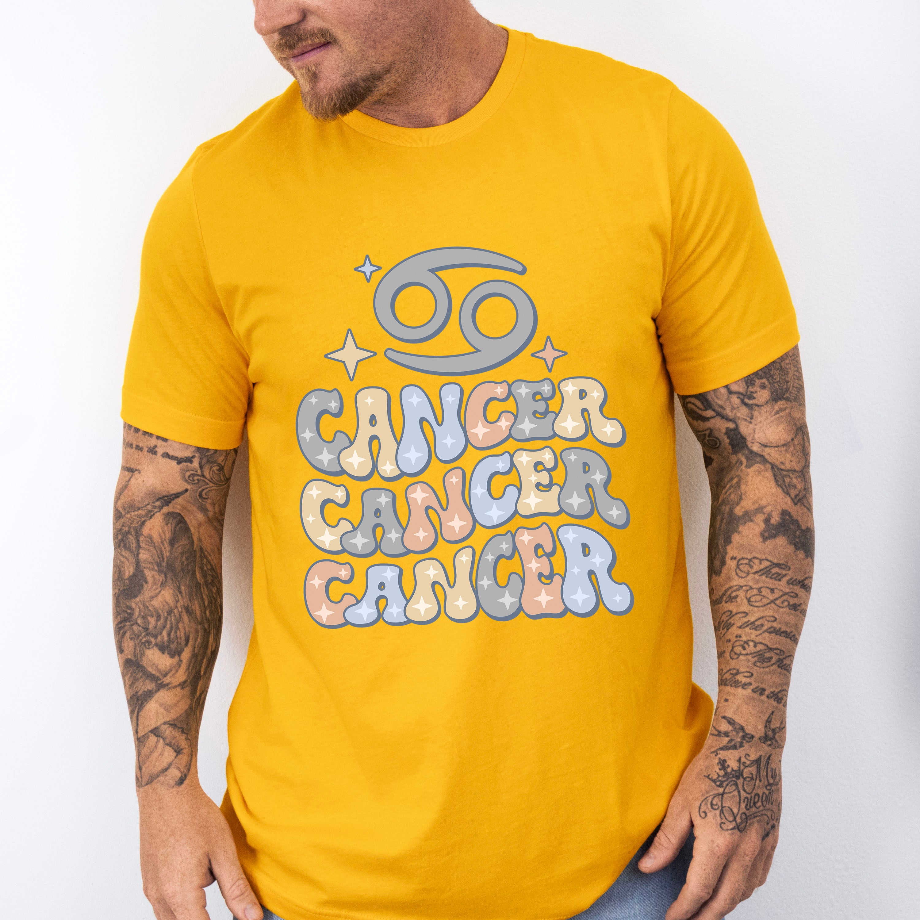 Groovy Cancer Design - Zodiac &amp; Horoscopes Unisex Crewneck T-Shirt Sweatshirt Hoodie