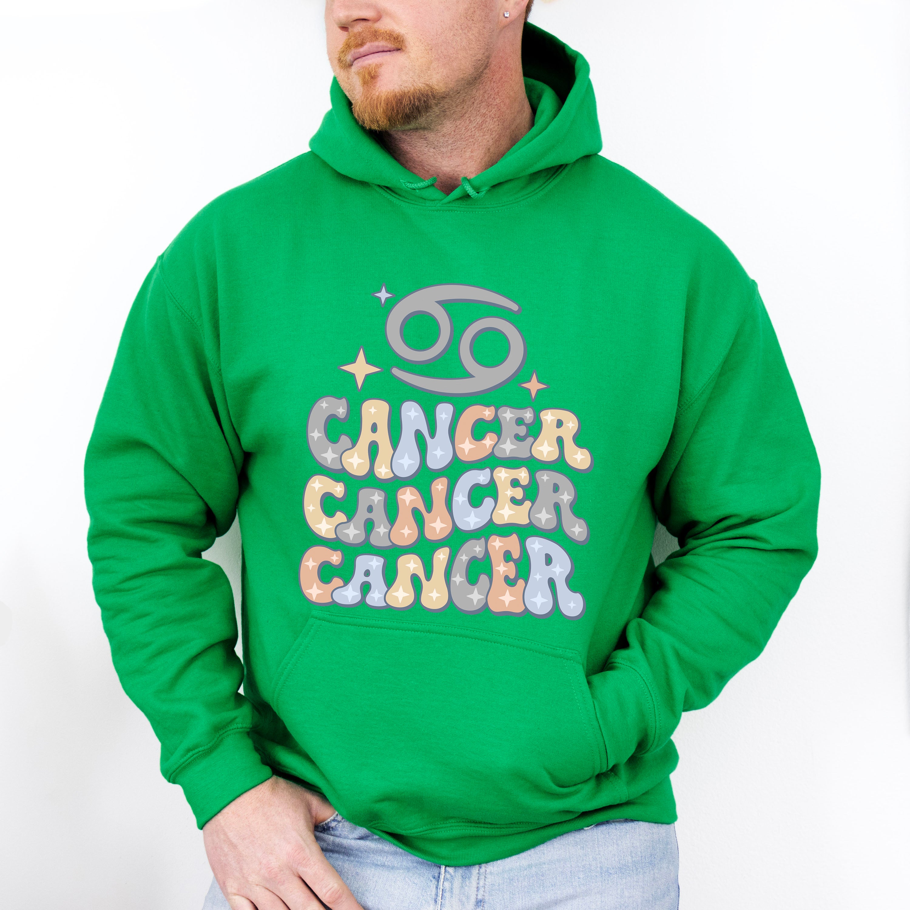 Groovy Cancer Design - Zodiac &amp; Horoscopes Unisex Crewneck T-Shirt Sweatshirt Hoodie