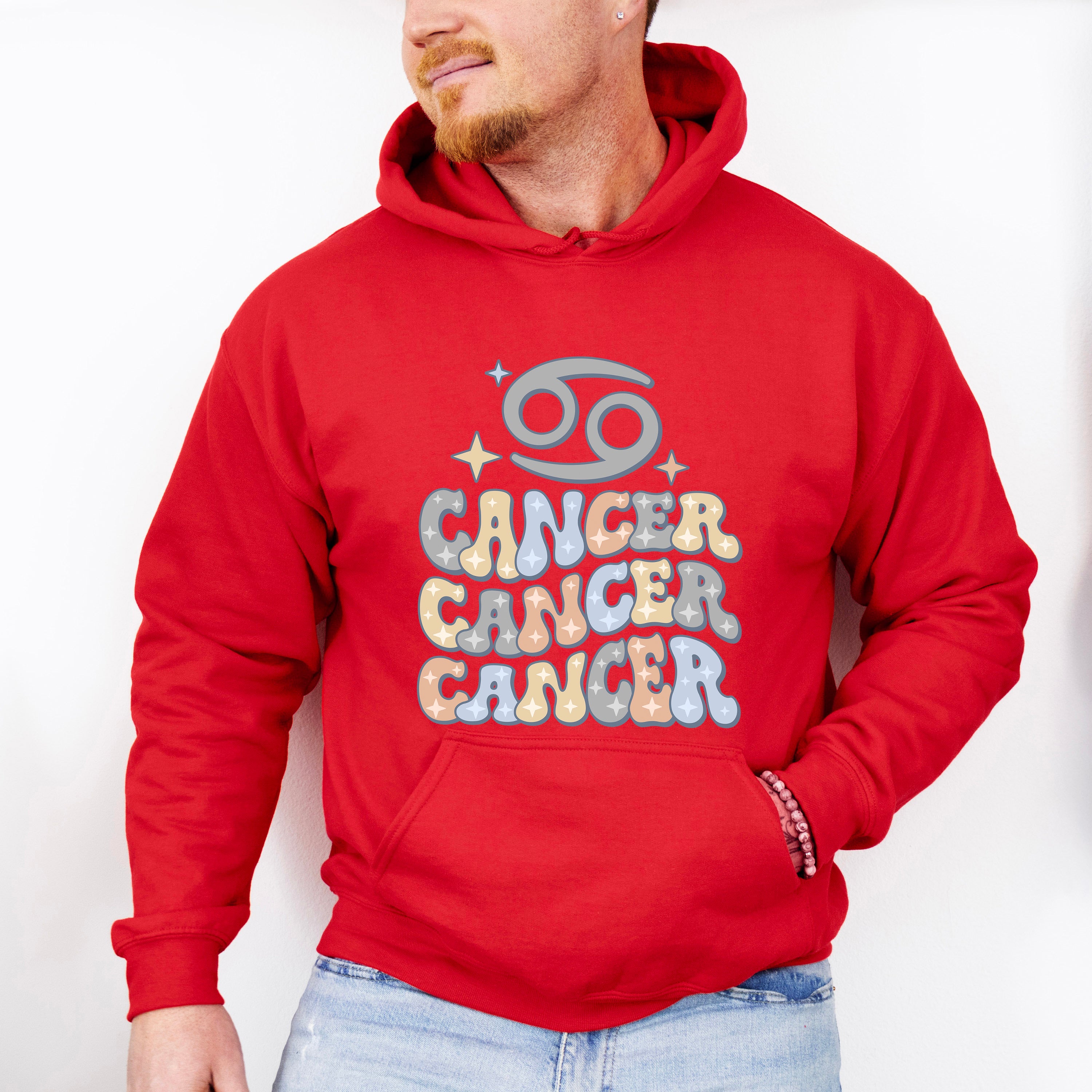 Groovy Cancer Design - Zodiac &amp; Horoscopes Unisex Crewneck T-Shirt Sweatshirt Hoodie
