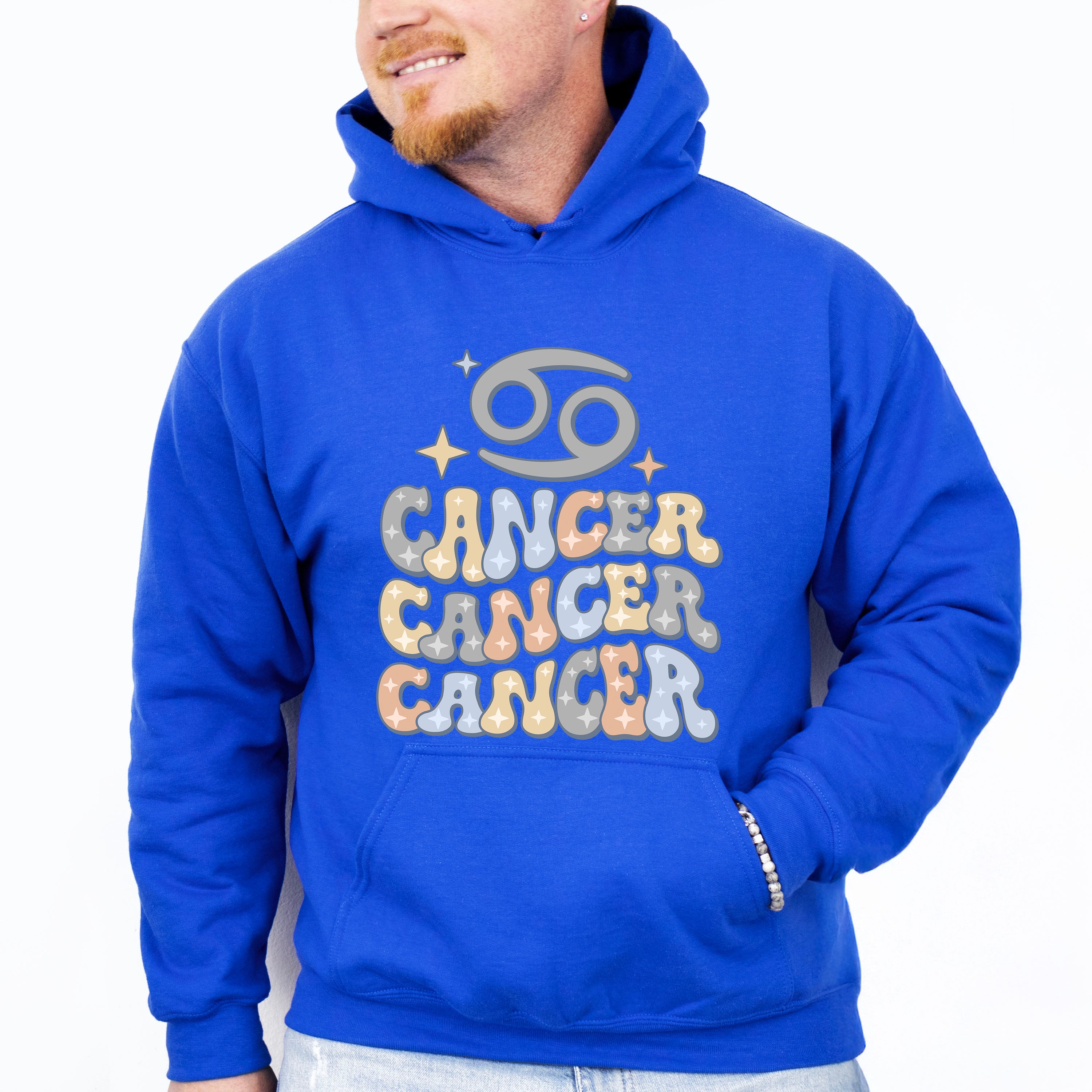 Groovy Cancer Design - Zodiac &amp; Horoscopes Unisex Crewneck T-Shirt Sweatshirt Hoodie