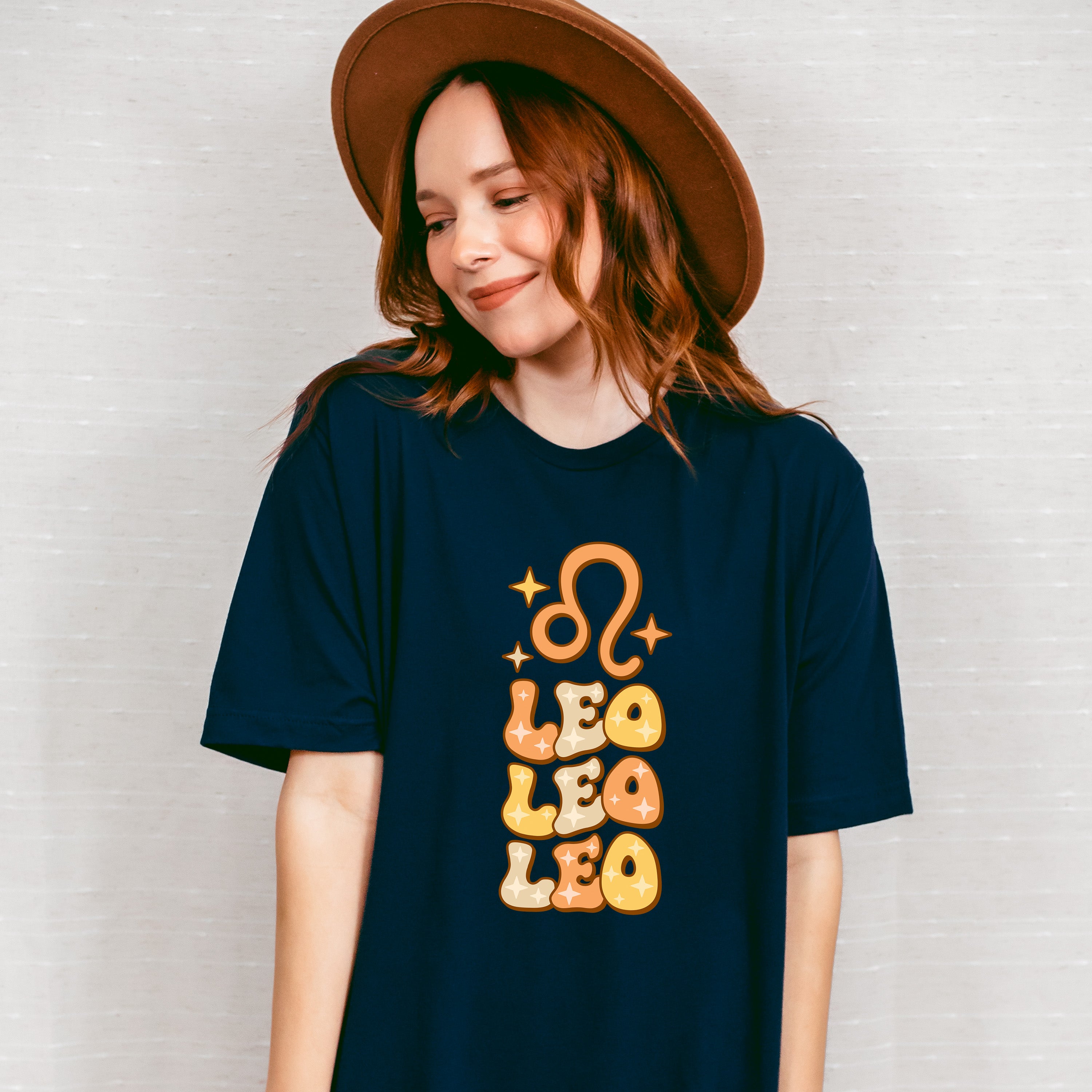 Groovy Leo Design - Zodiac &amp; Horoscopes Unisex Crewneck T-Shirt Sweatshirt Hoodie