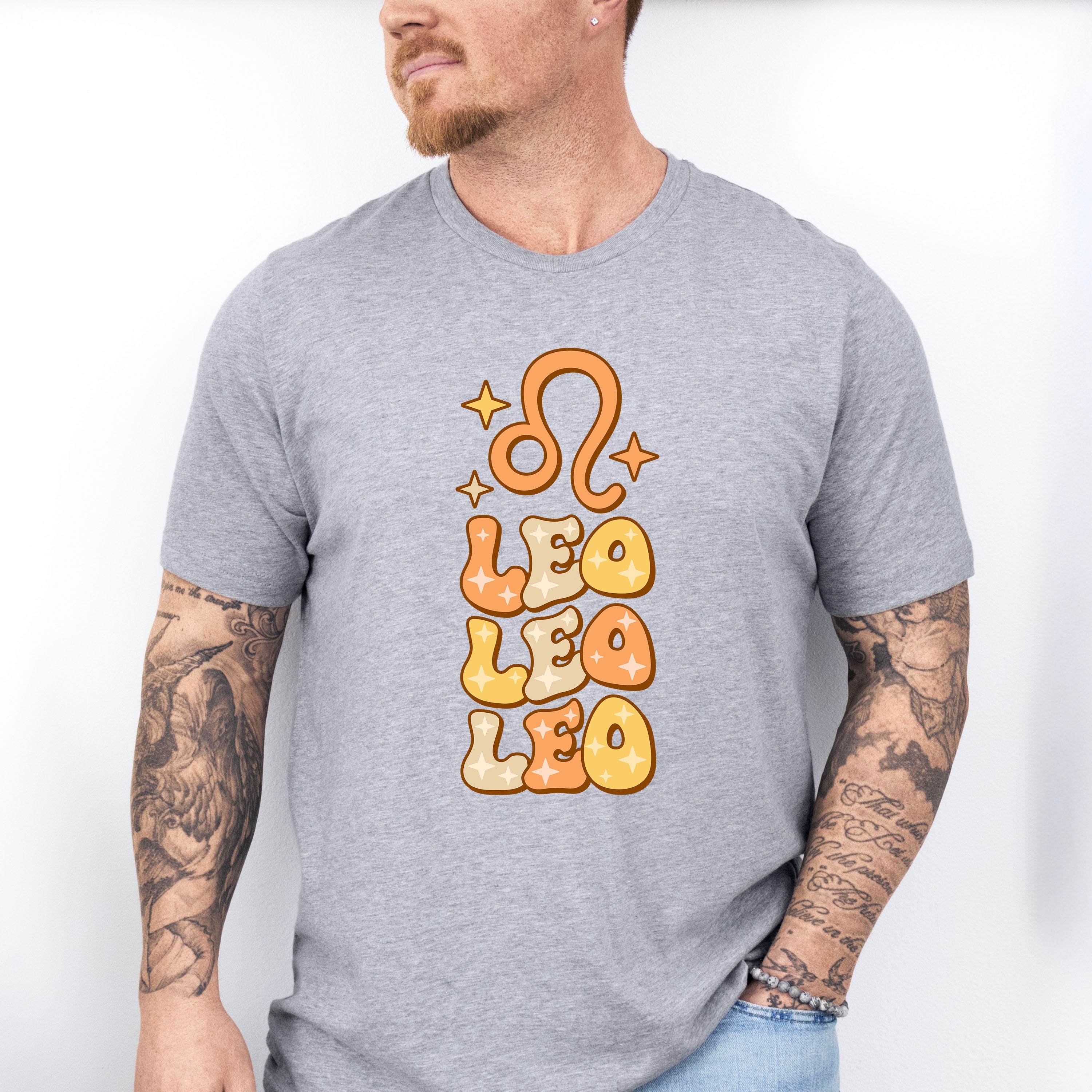 Groovy Leo Design - Zodiac &amp; Horoscopes Unisex Crewneck T-Shirt Sweatshirt Hoodie