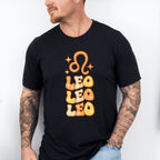 Groovy Leo Design - Zodiac & Horoscopes Unisex Crewneck T-Shirt Sweatshirt Hoodie