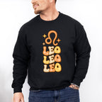 Groovy Leo Design - Zodiac & Horoscopes Unisex Crewneck T-Shirt Sweatshirt Hoodie