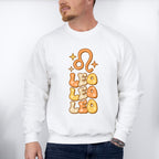 Groovy Leo Design - Zodiac & Horoscopes Unisex Crewneck T-Shirt Sweatshirt Hoodie