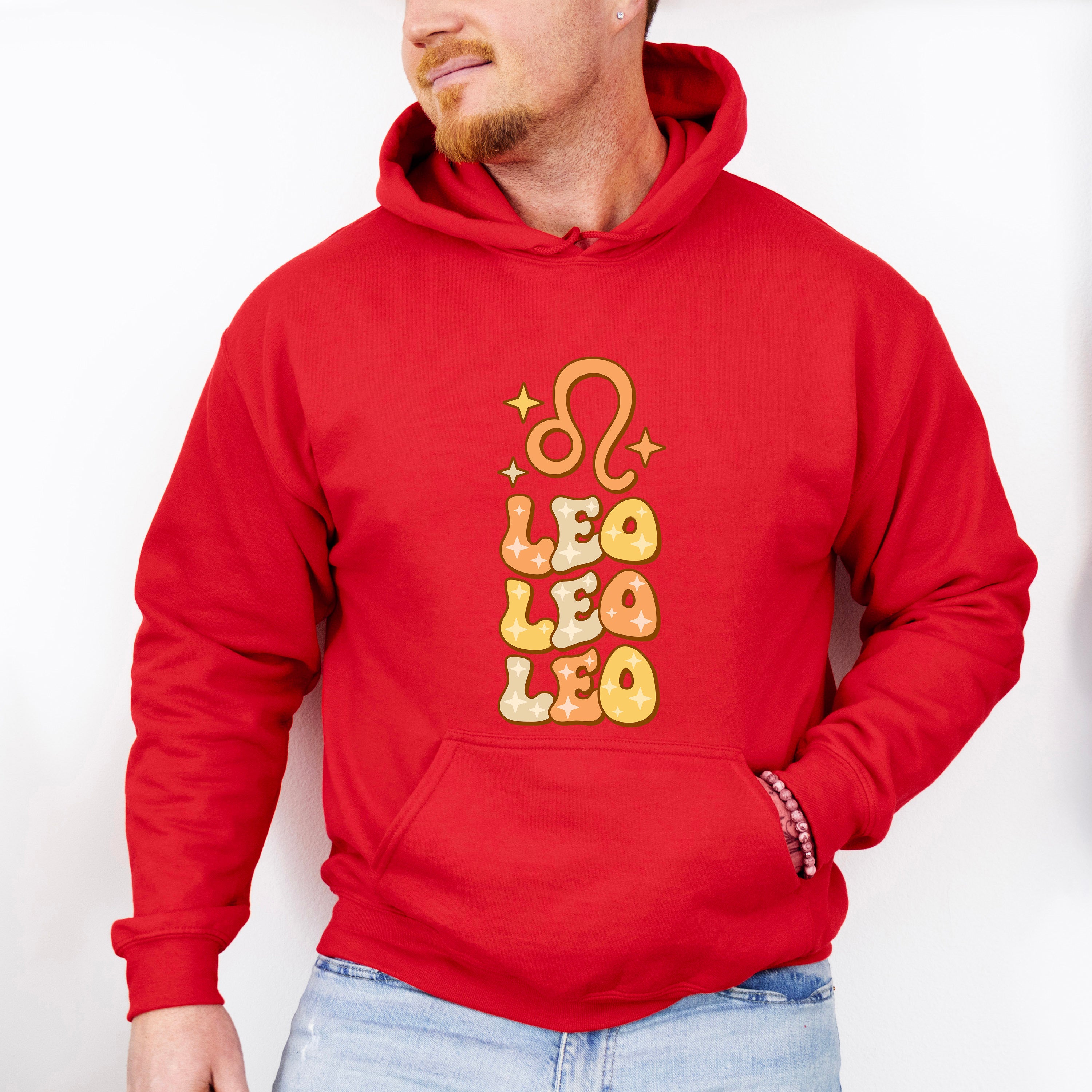 Groovy Leo Design - Zodiac &amp; Horoscopes Unisex Crewneck T-Shirt Sweatshirt Hoodie
