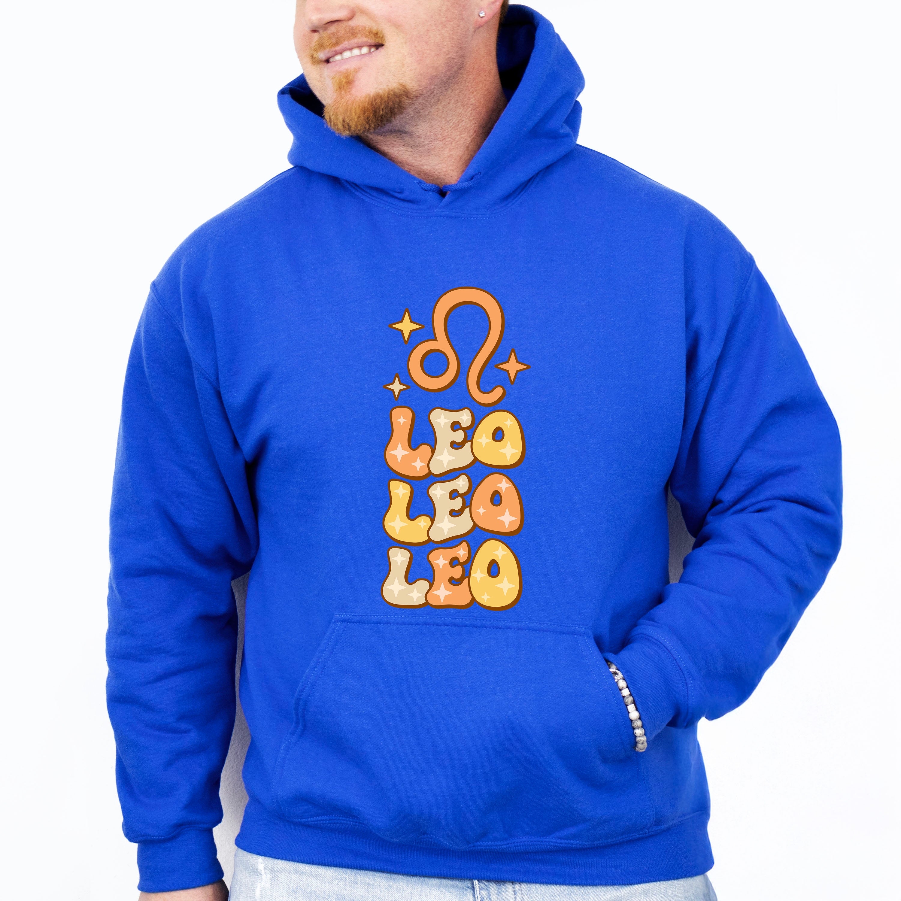 Groovy Leo Design - Zodiac &amp; Horoscopes Unisex Crewneck T-Shirt Sweatshirt Hoodie