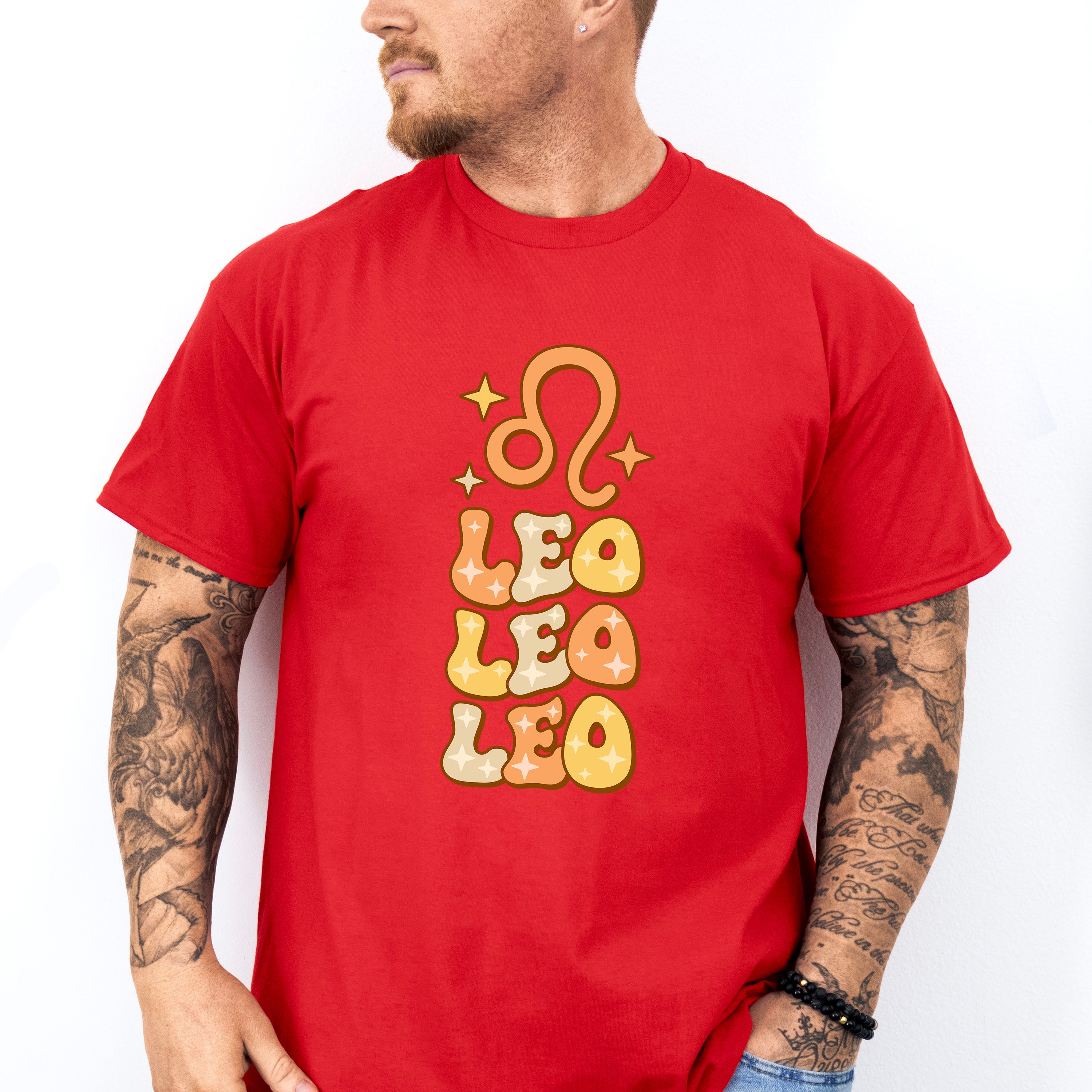 Groovy Leo Design - Zodiac &amp; Horoscopes Unisex Crewneck T-Shirt Sweatshirt Hoodie