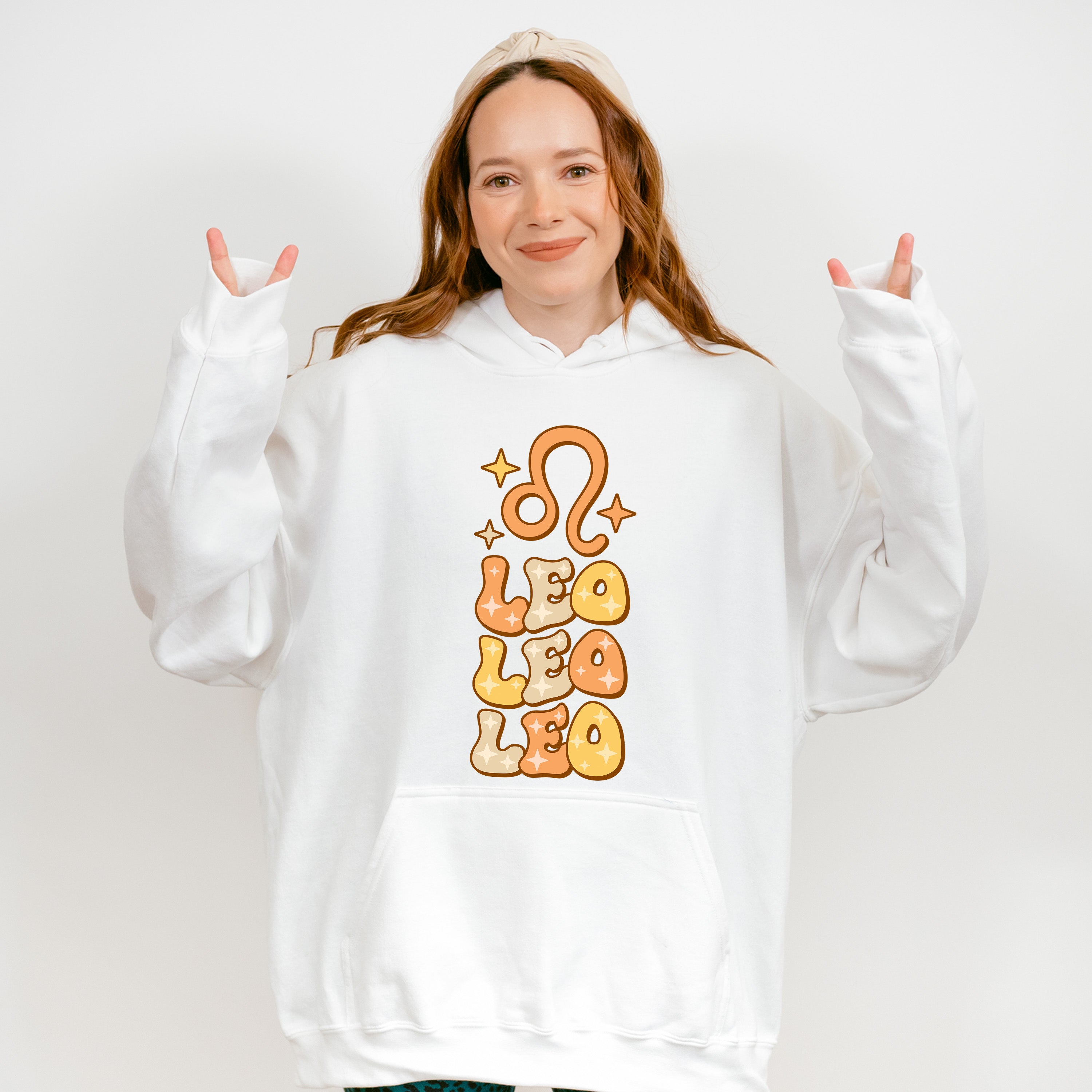 Groovy Leo Design - Zodiac &amp; Horoscopes Unisex Crewneck T-Shirt Sweatshirt Hoodie