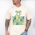 Groovy Taurus Design - Zodiac & Horoscopes Unisex Crewneck T-Shirt Sweatshirt Hoodie