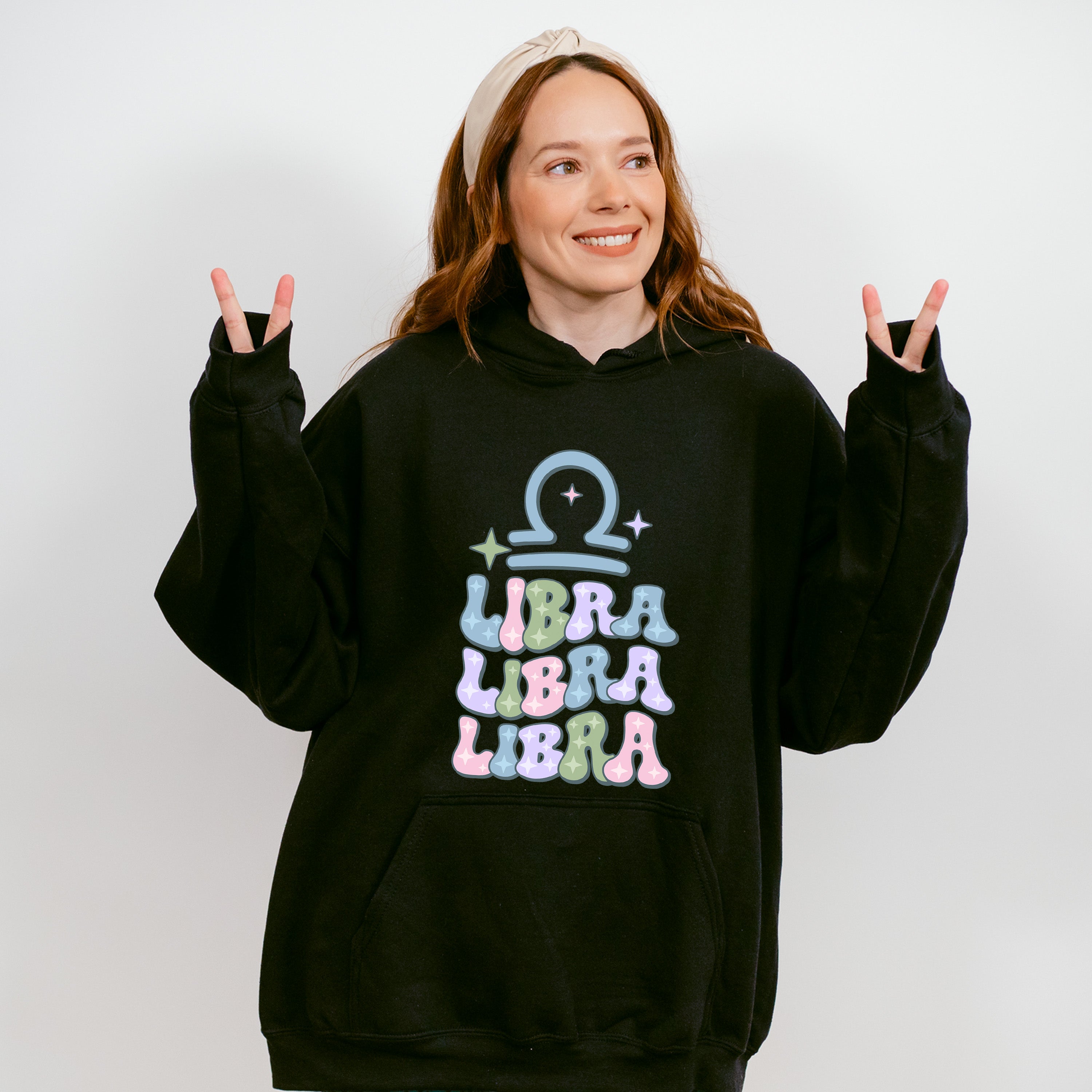 Groovy Libra Design - Zodiac &amp; Horoscopes Unisex Crewneck T-Shirt Sweatshirt Hoodie