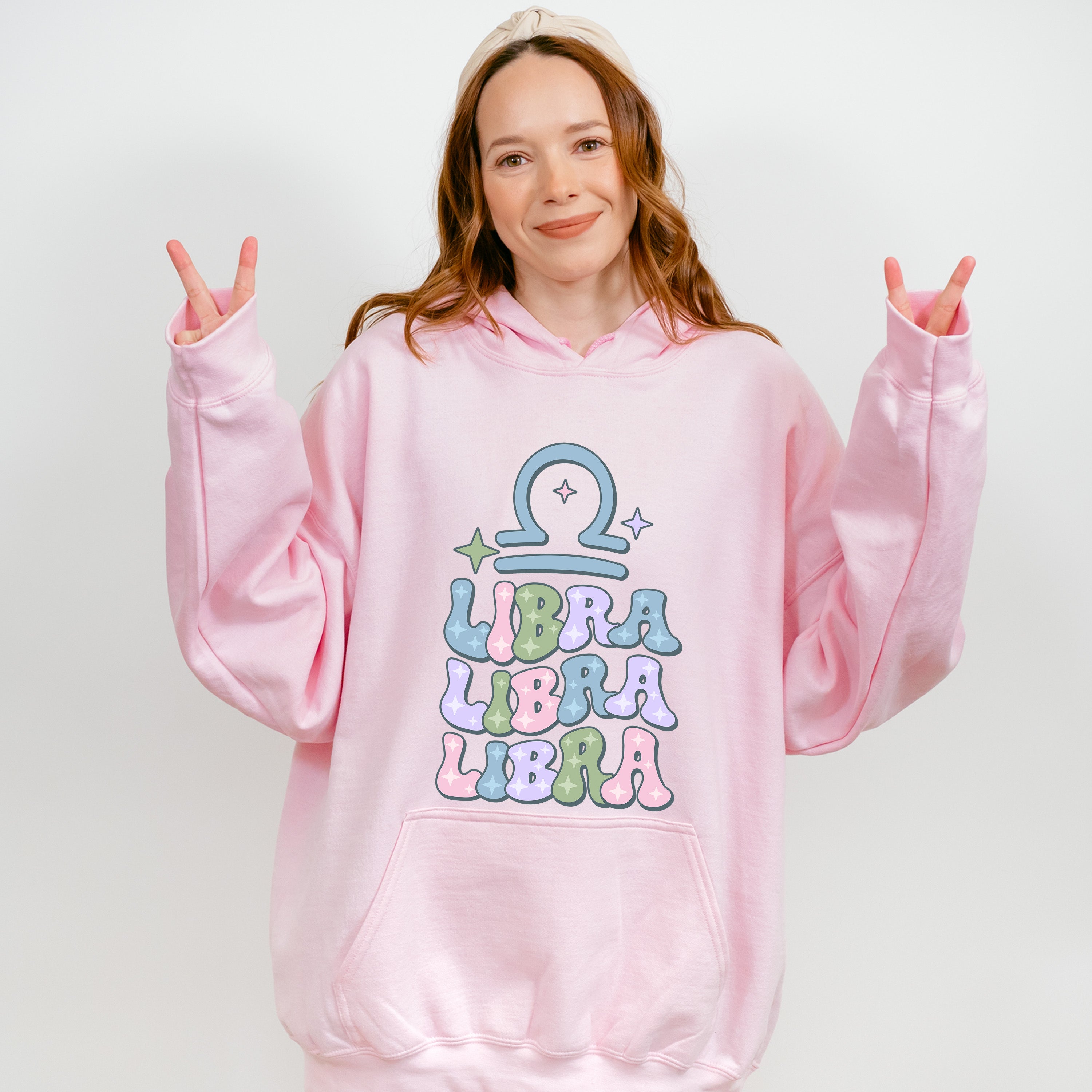 Groovy Libra Design - Zodiac &amp; Horoscopes Unisex Crewneck T-Shirt Sweatshirt Hoodie