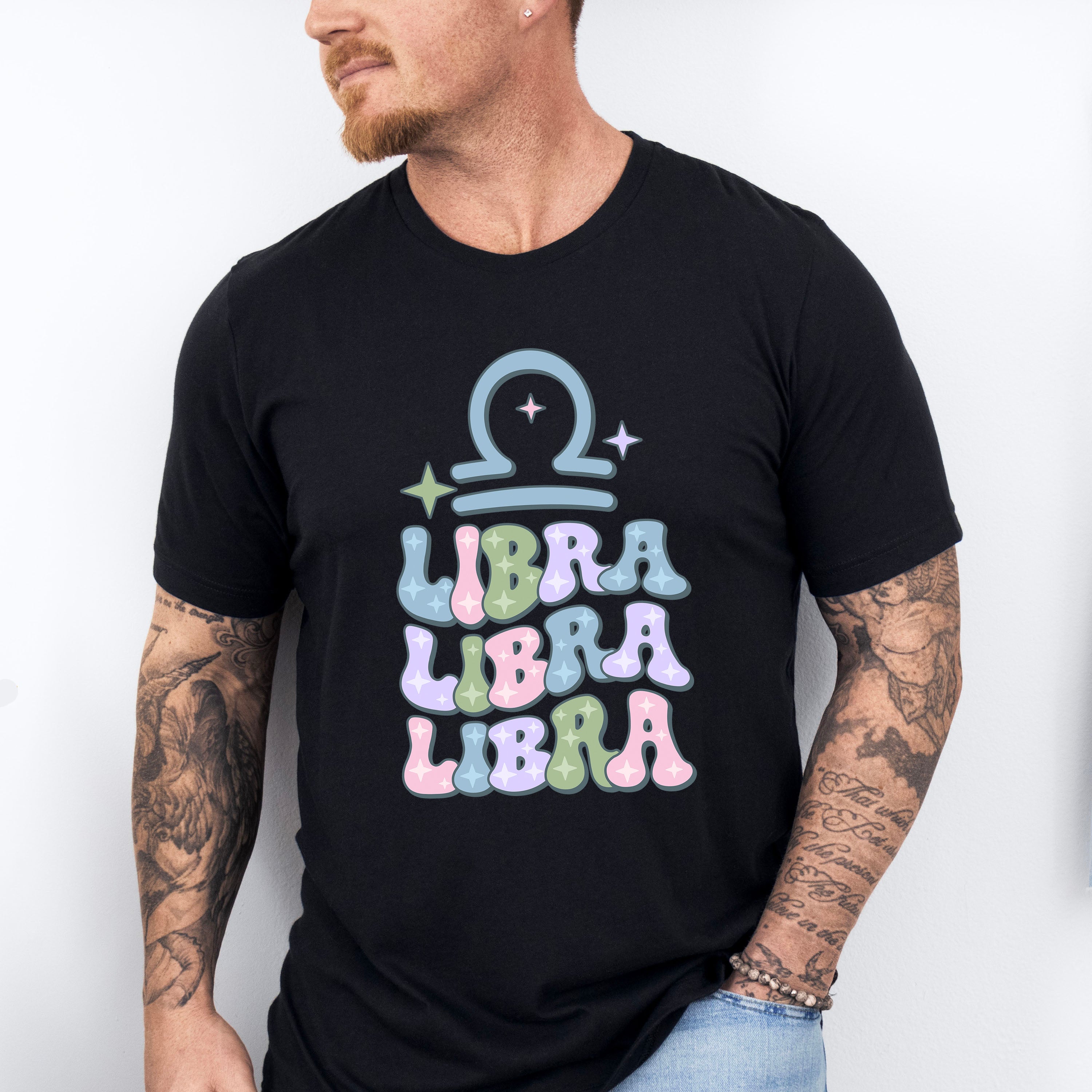 Groovy Libra Design - Zodiac &amp; Horoscopes Unisex Crewneck T-Shirt Sweatshirt Hoodie