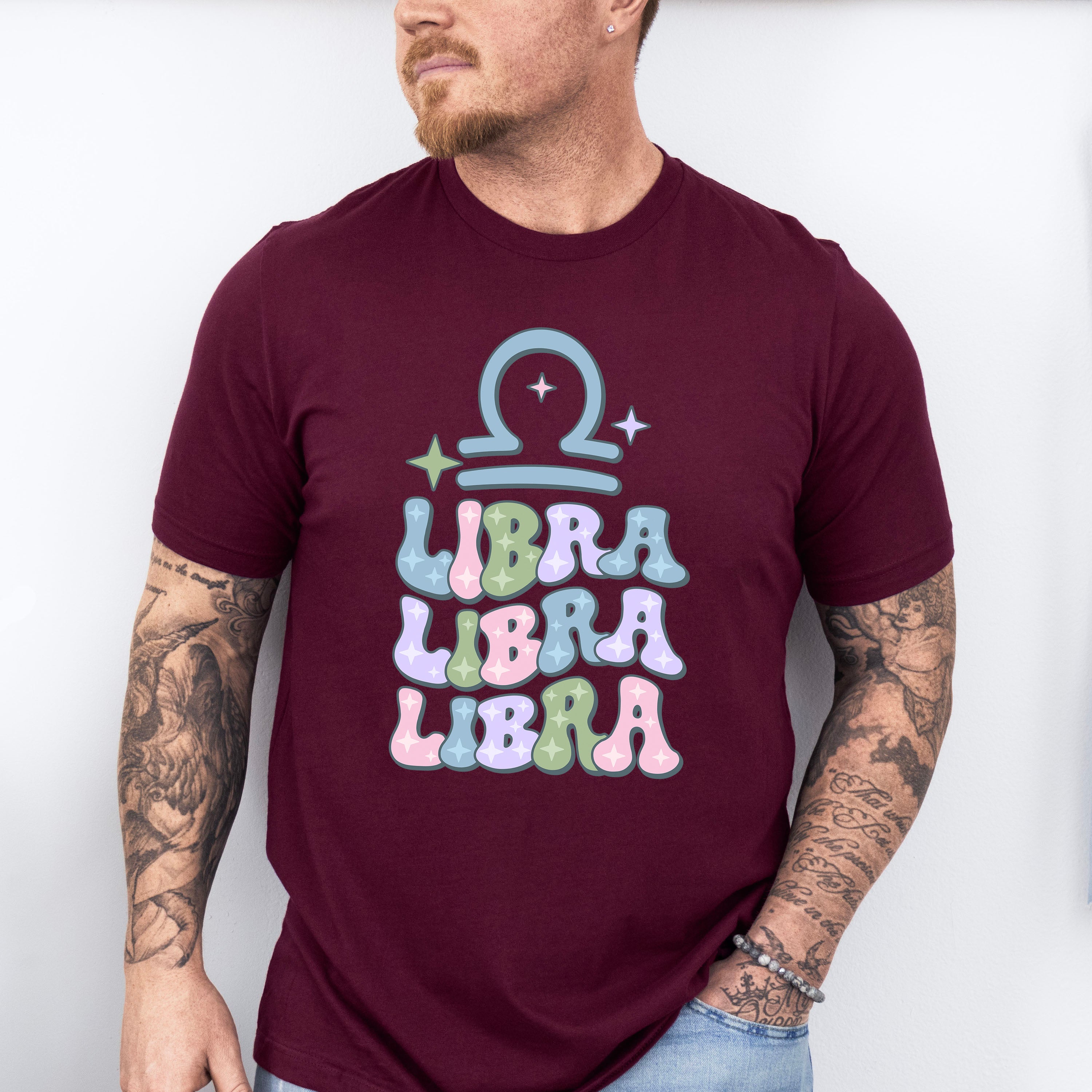 Groovy Libra Design - Zodiac &amp; Horoscopes Unisex Crewneck T-Shirt Sweatshirt Hoodie