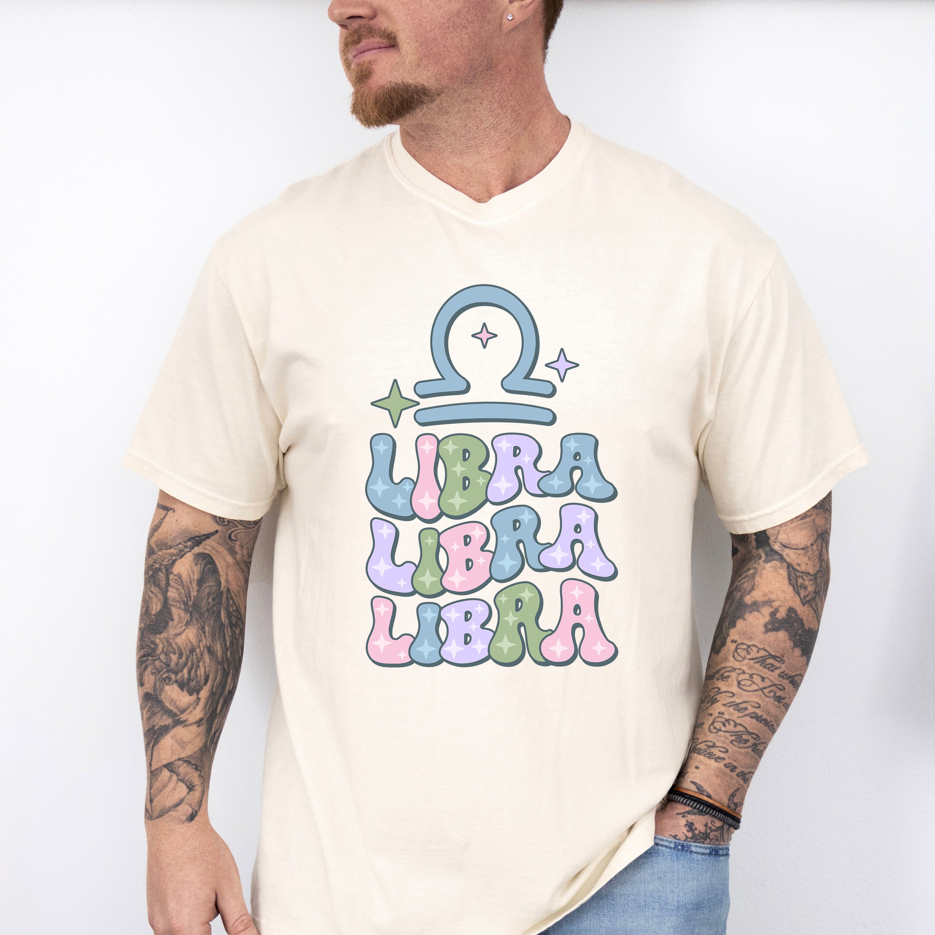 Groovy Libra Design - Zodiac &amp; Horoscopes Unisex Crewneck T-Shirt Sweatshirt Hoodie
