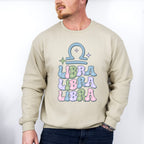 Groovy Libra Design - Zodiac & Horoscopes Unisex Crewneck T-Shirt Sweatshirt Hoodie
