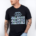 Groovy Aquarius Design - Zodiac & Horoscopes Unisex Crewneck T-Shirt Sweatshirt Hoodie