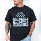 Groovy Aquarius Design - Zodiac & Horoscopes Unisex Crewneck T-Shirt Sweatshirt Hoodie