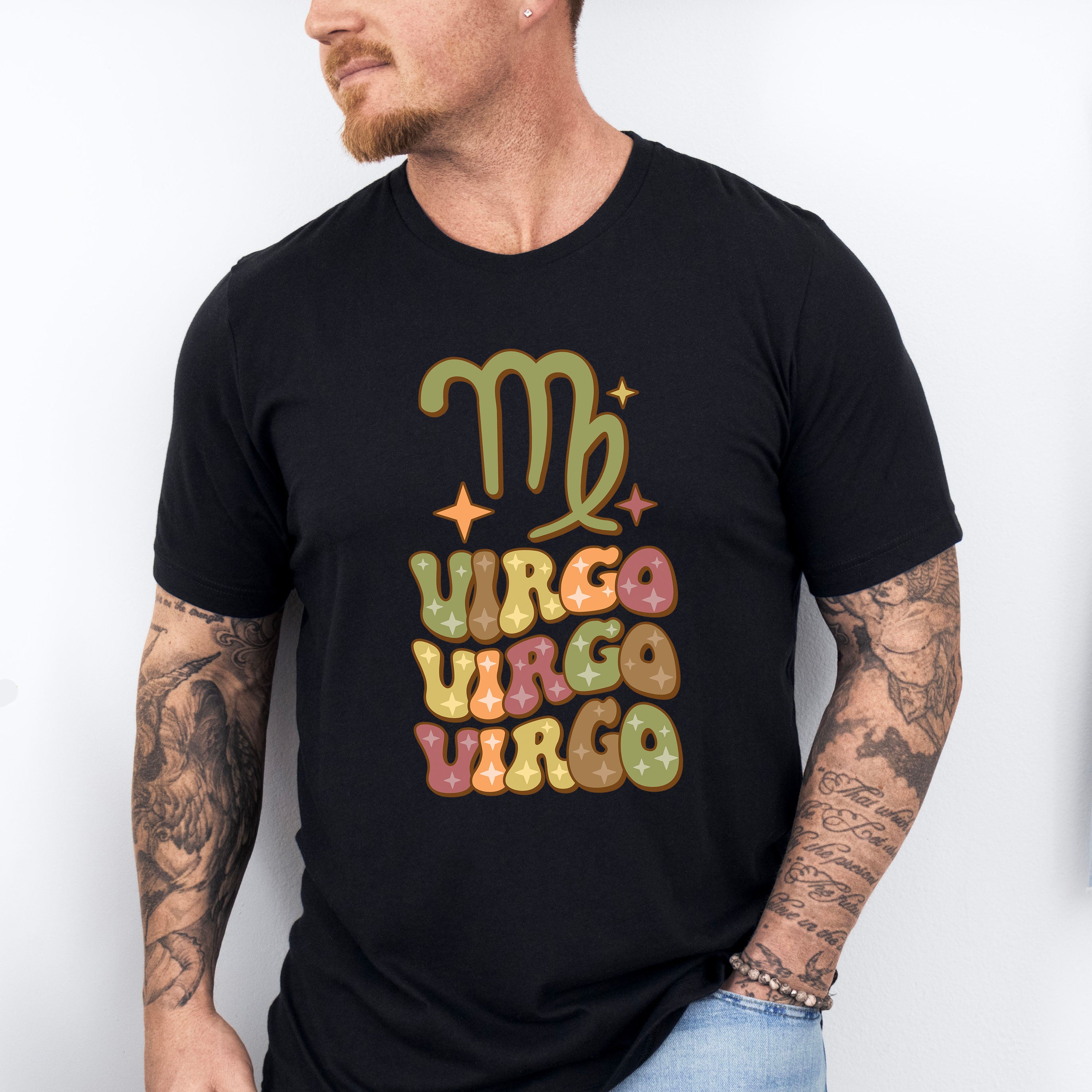 Groovy Virgo Design - Zodiac &amp; Horoscopes Unisex Crewneck T-Shirt Sweatshirt Hoodie