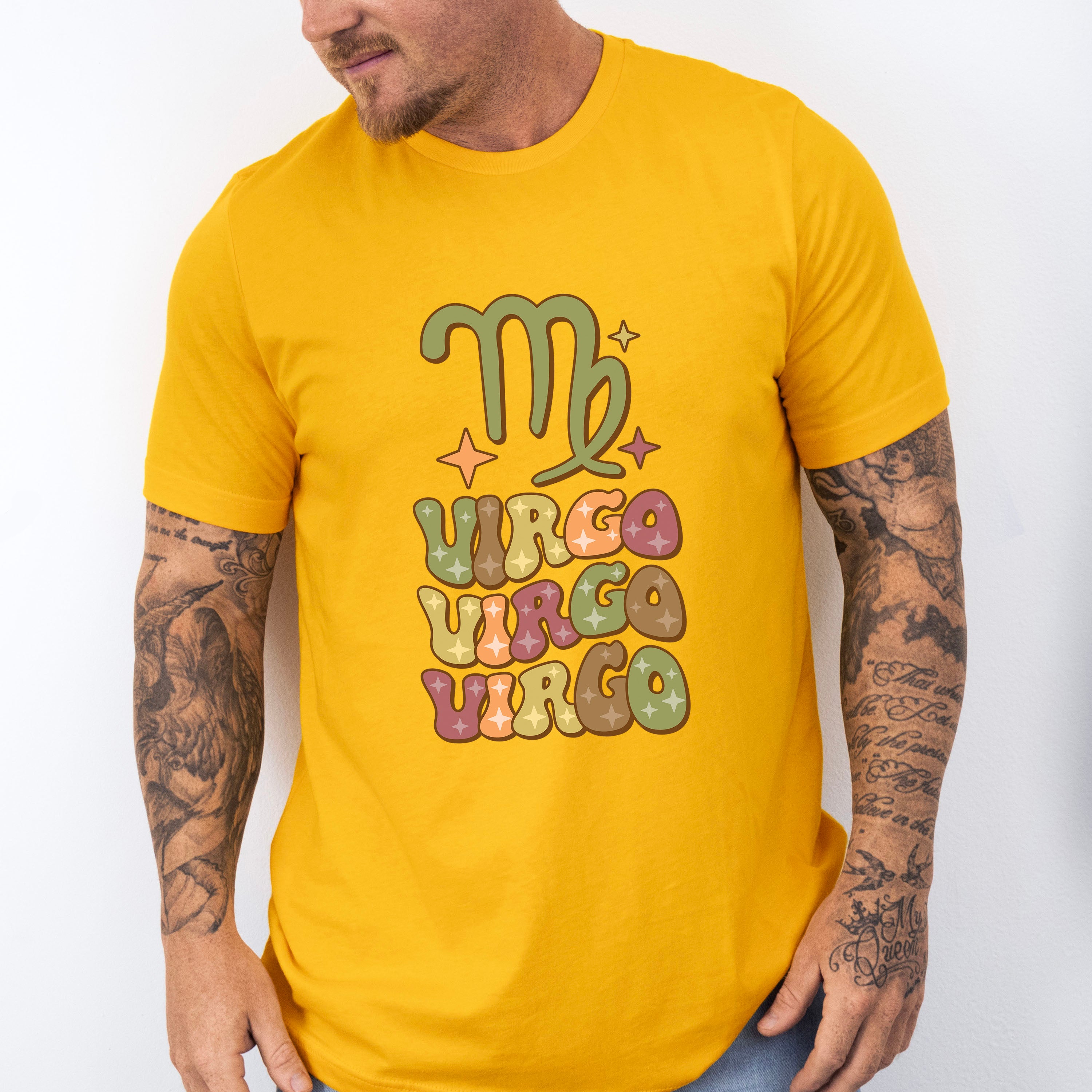 Groovy Virgo Design - Zodiac &amp; Horoscopes Unisex Crewneck T-Shirt Sweatshirt Hoodie