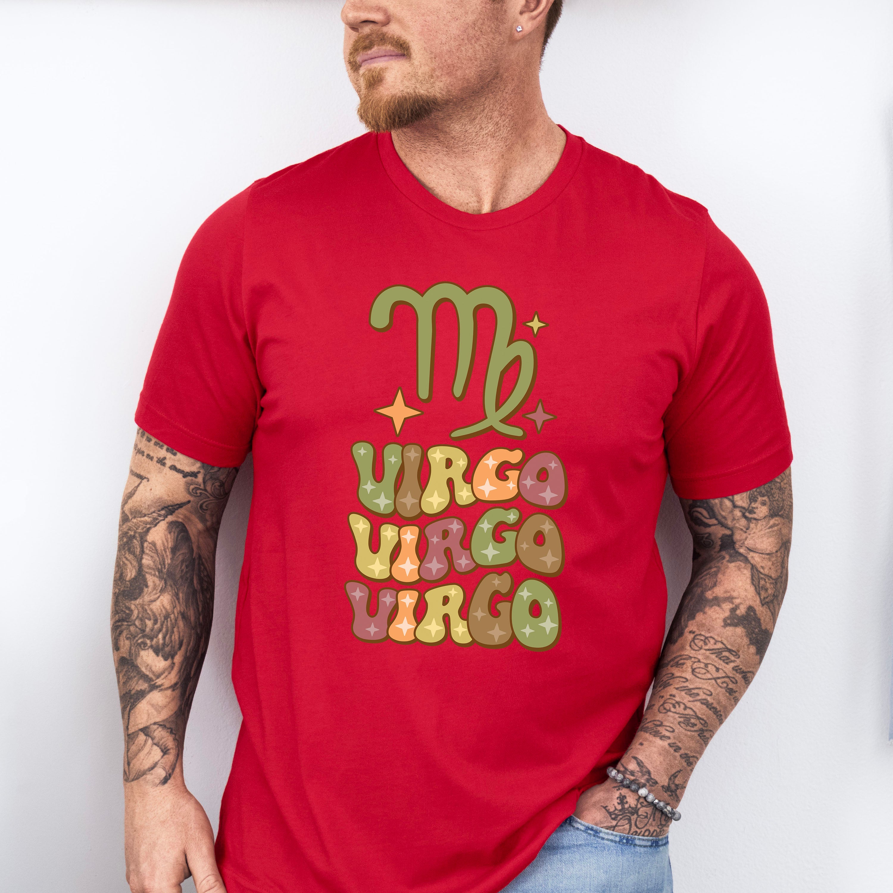 Groovy Virgo Design - Zodiac &amp; Horoscopes Unisex Crewneck T-Shirt Sweatshirt Hoodie