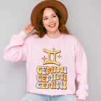 Groovy Gemini Design - Zodiac & Horoscopes Unisex Crewneck T-Shirt Sweatshirt Hoodie