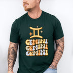 Groovy Gemini Design - Zodiac & Horoscopes Unisex Crewneck T-Shirt Sweatshirt Hoodie