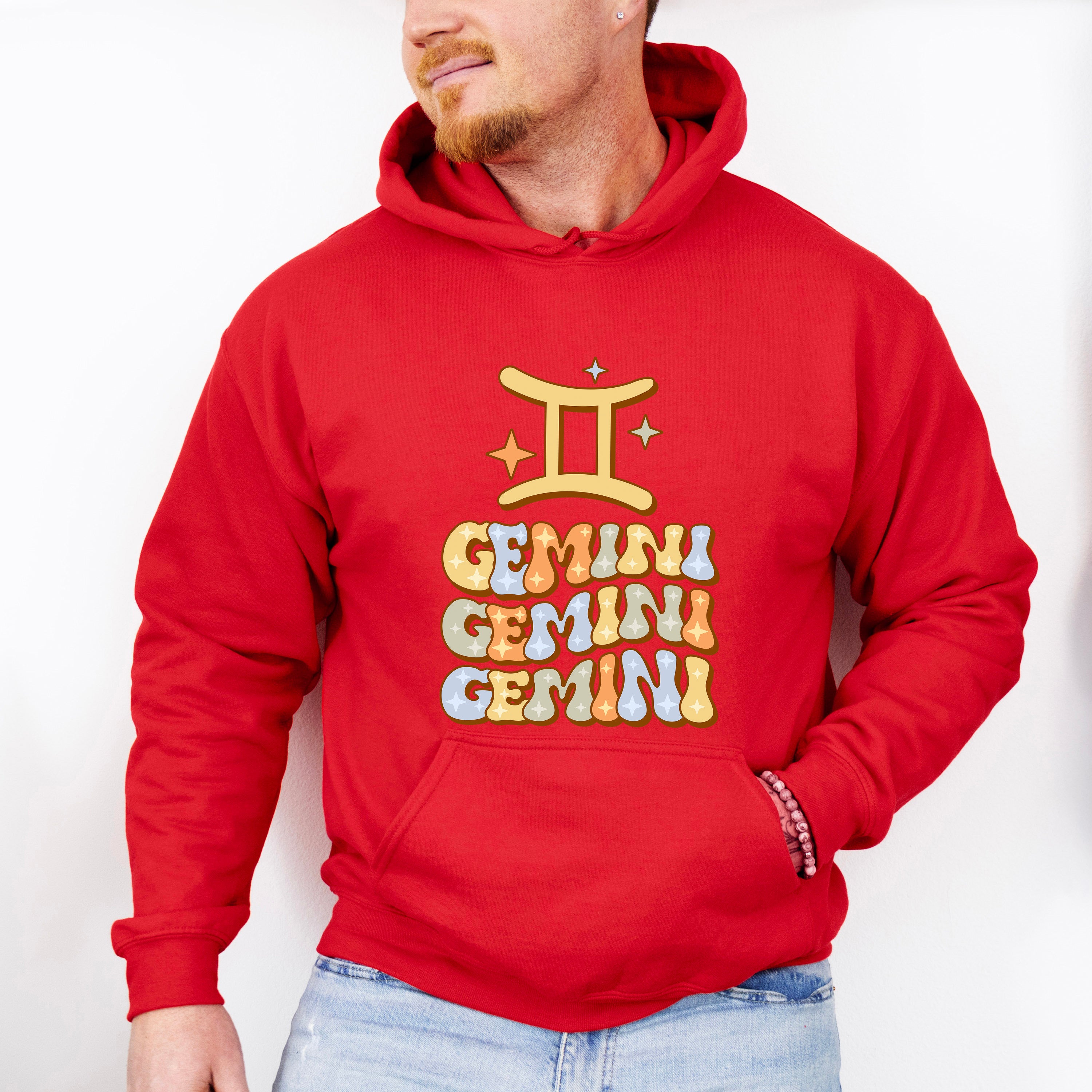 Groovy Gemini Design - Zodiac &amp; Horoscopes Unisex Crewneck T-Shirt Sweatshirt Hoodie