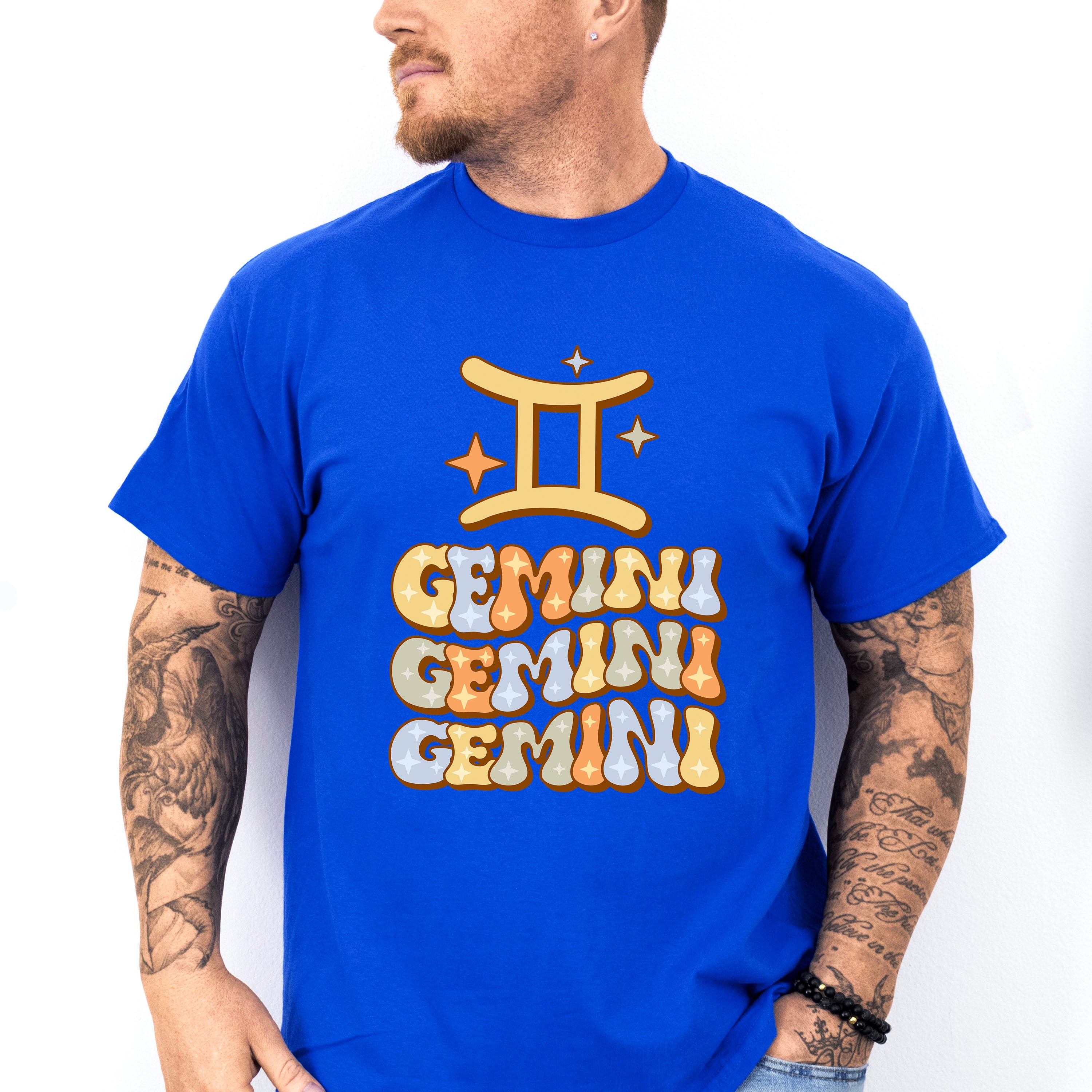 Groovy Gemini Design - Zodiac &amp; Horoscopes Unisex Crewneck T-Shirt Sweatshirt Hoodie