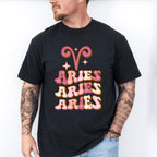Groovy Aries Design - Zodiac & Horoscopes Unisex Crewneck T-Shirt Sweatshirt Hoodie