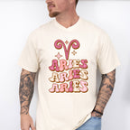 Groovy Aries Design - Zodiac & Horoscopes Unisex Crewneck T-Shirt Sweatshirt Hoodie