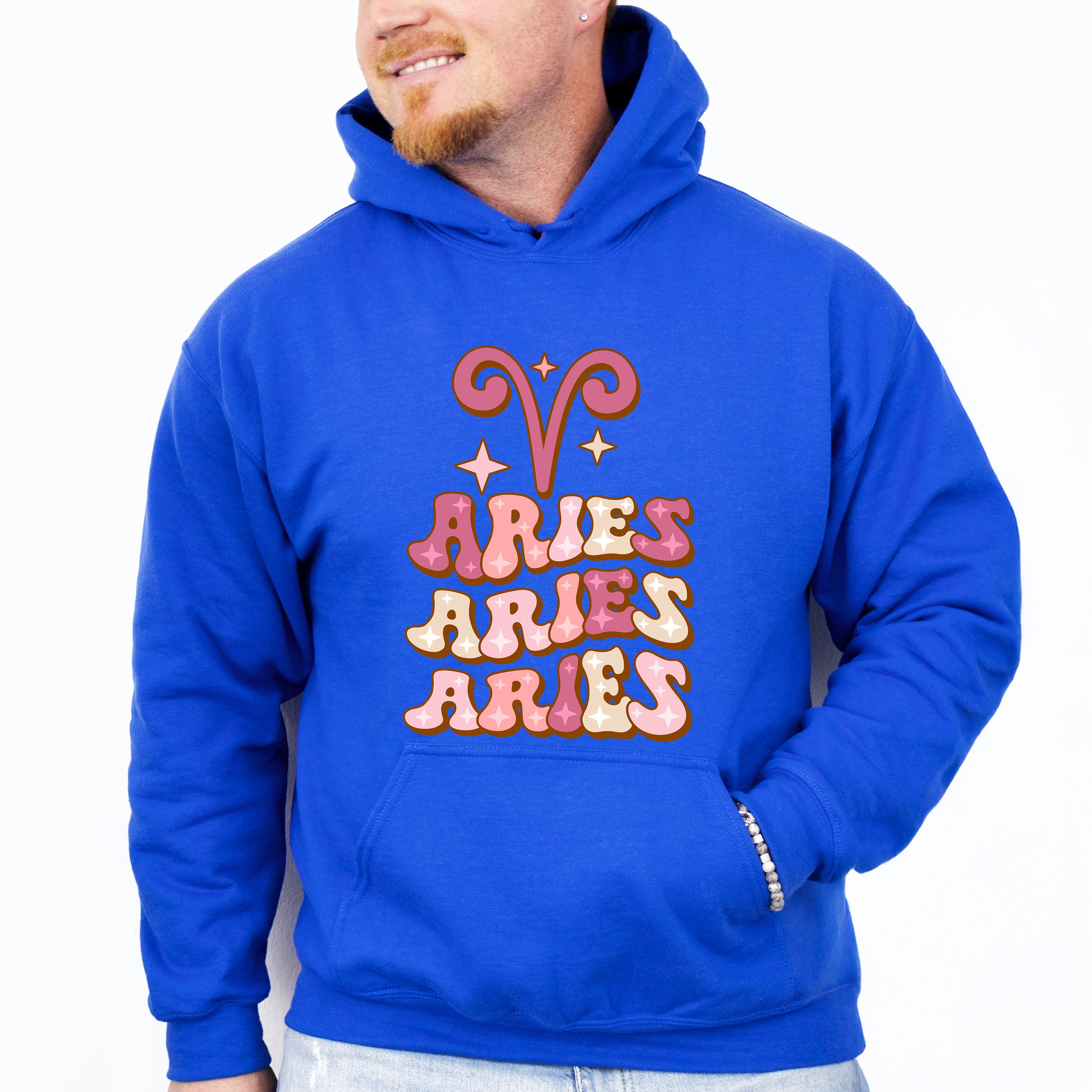 Groovy Aries Design - Zodiac &amp; Horoscopes Unisex Crewneck T-Shirt Sweatshirt Hoodie