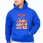 Groovy Aries Design - Zodiac & Horoscopes Unisex Crewneck T-Shirt Sweatshirt Hoodie