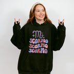Groovy Scorpio Design - Zodiac & Horoscopes Unisex Crewneck T-Shirt Sweatshirt Hoodie