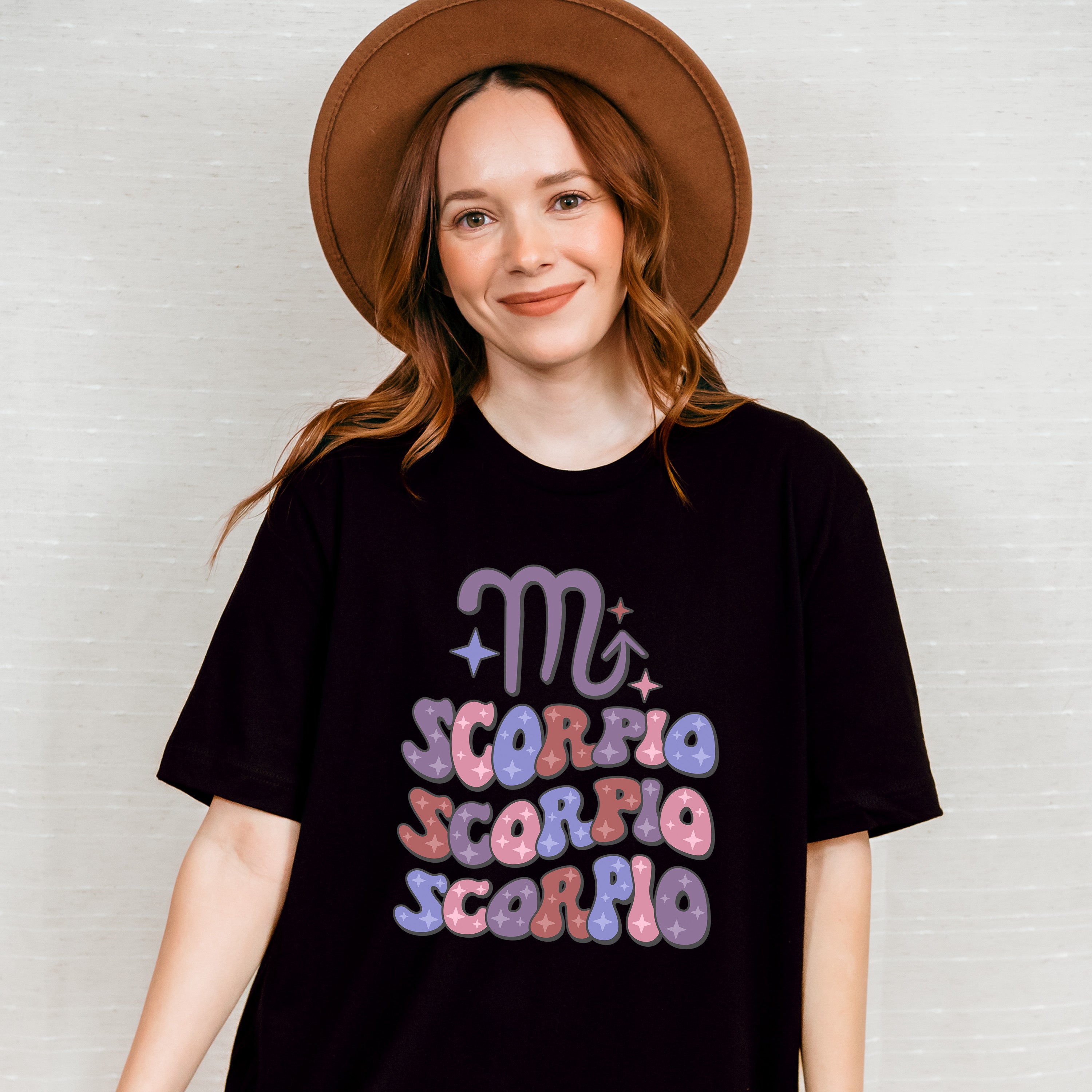 Groovy Scorpio Design - Zodiac &amp; Horoscopes Unisex Crewneck T-Shirt Sweatshirt Hoodie
