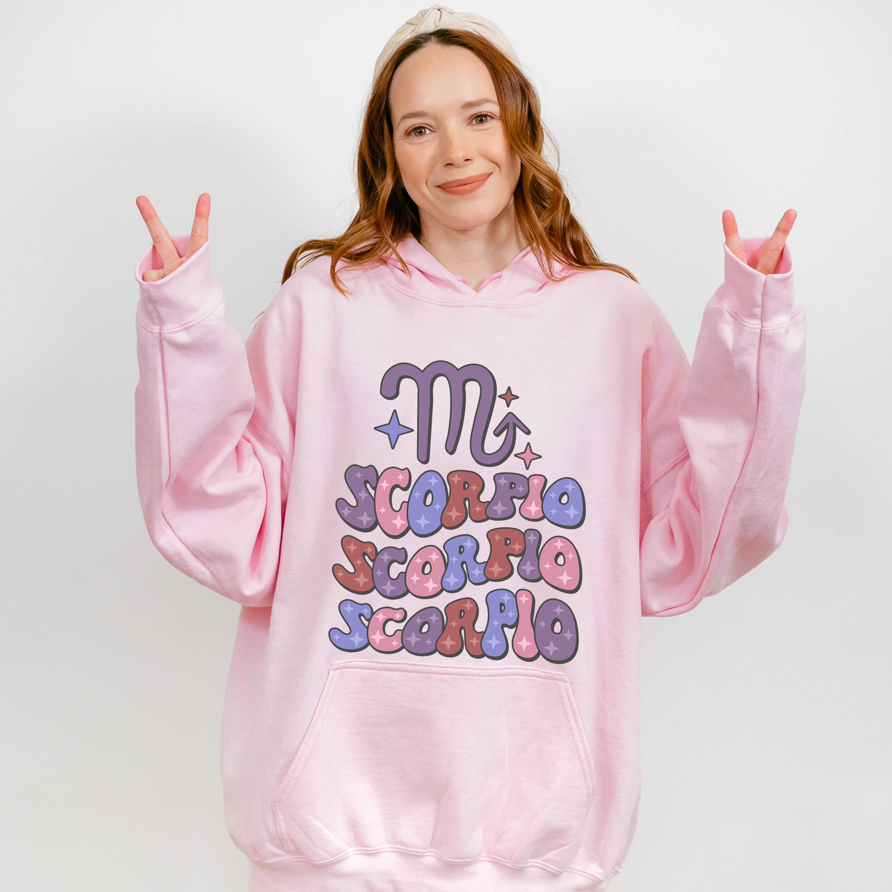 Groovy Scorpio Design - Zodiac &amp; Horoscopes Unisex Crewneck T-Shirt Sweatshirt Hoodie