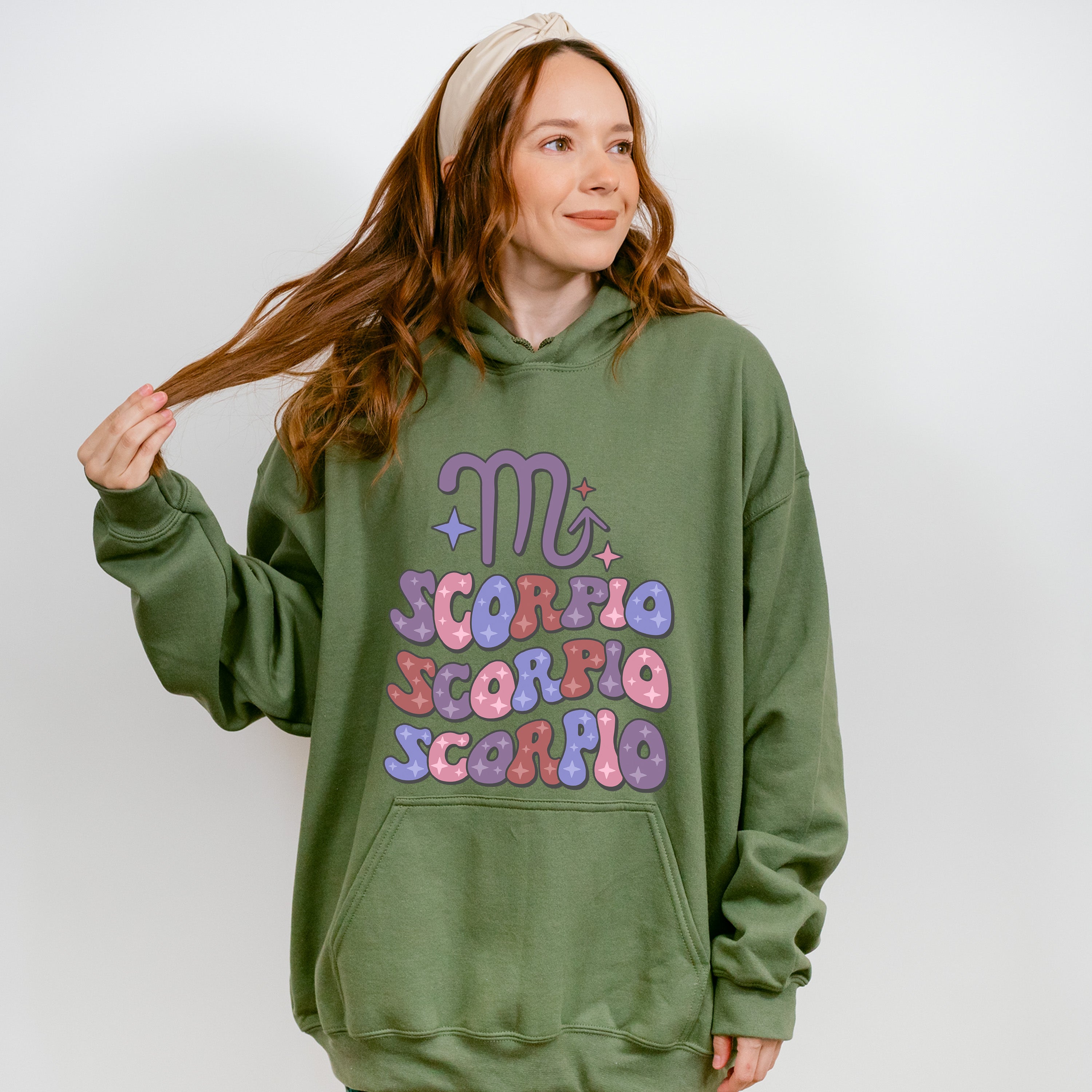 Groovy Scorpio Design - Zodiac &amp; Horoscopes Unisex Crewneck T-Shirt Sweatshirt Hoodie