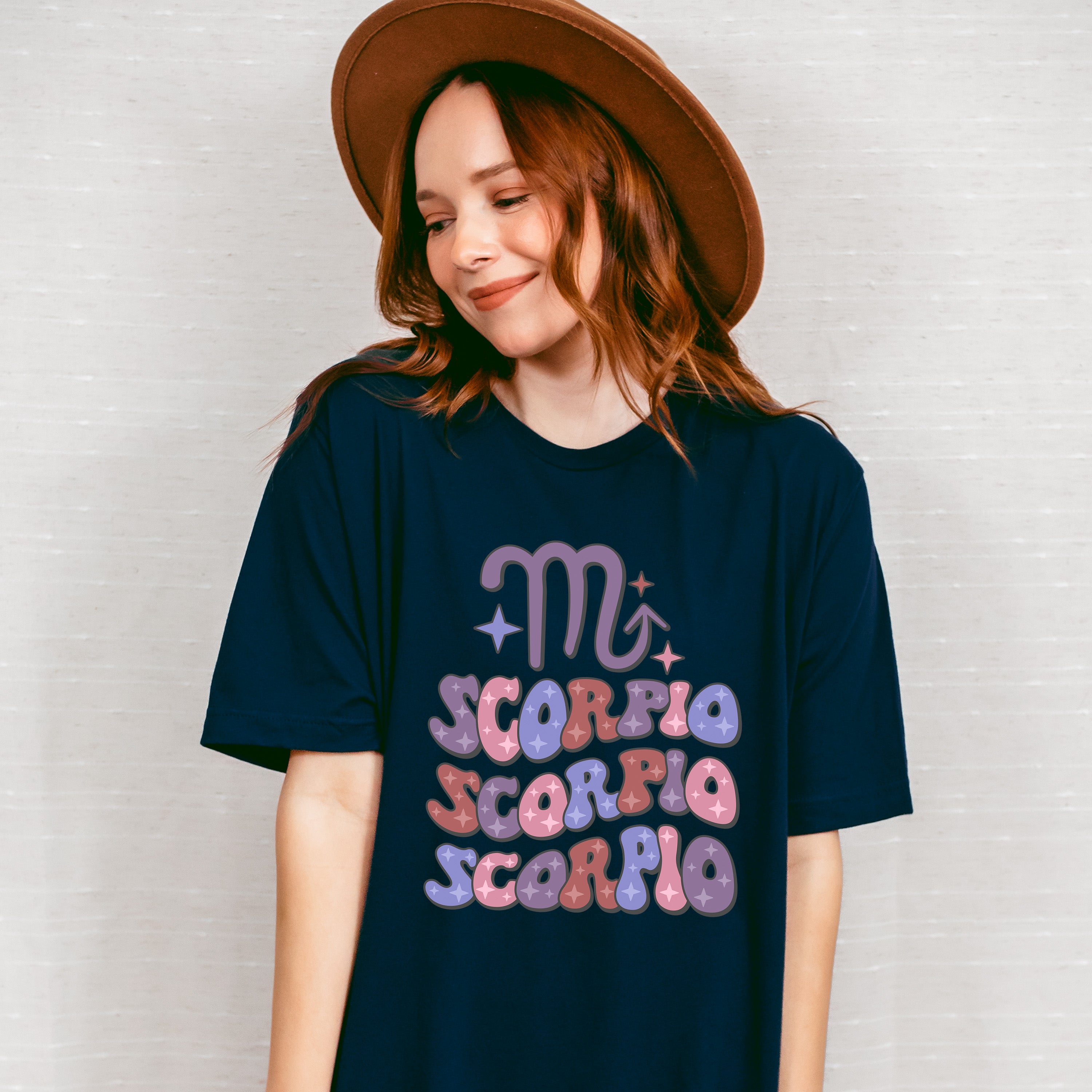 Groovy Scorpio Design - Zodiac &amp; Horoscopes Unisex Crewneck T-Shirt Sweatshirt Hoodie