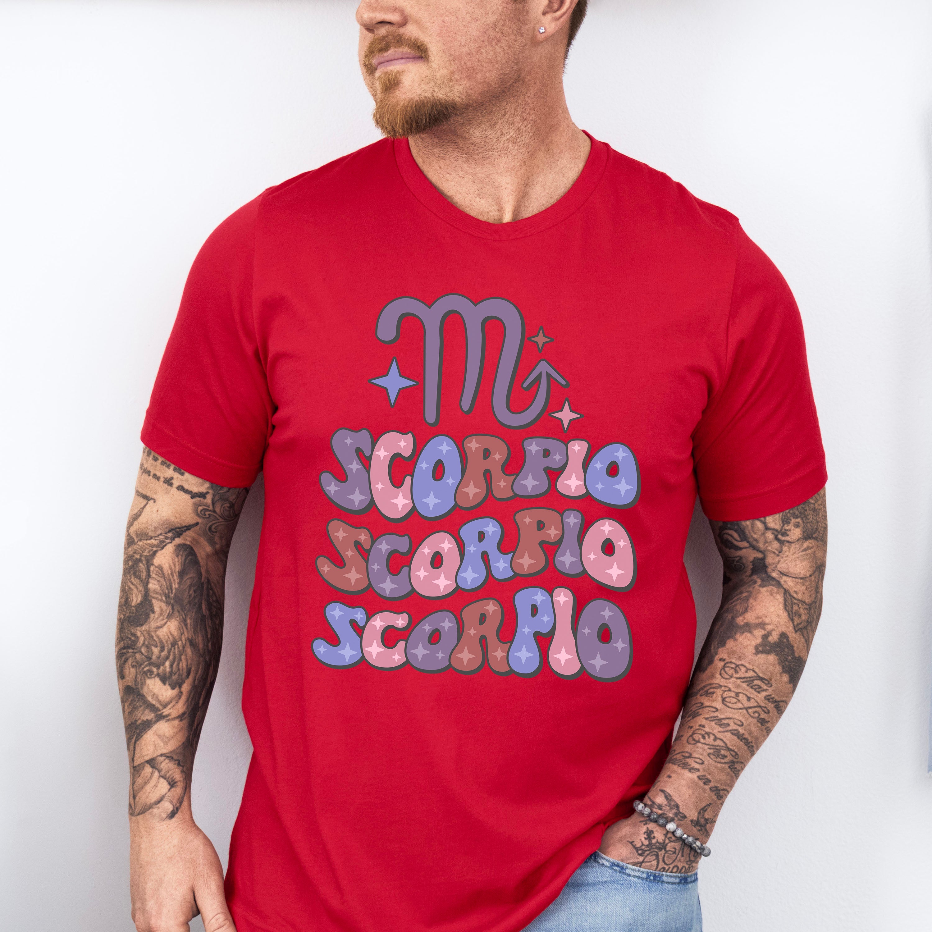 Groovy Scorpio Design - Zodiac &amp; Horoscopes Unisex Crewneck T-Shirt Sweatshirt Hoodie