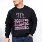 Groovy Scorpio Design - Zodiac & Horoscopes Unisex Crewneck T-Shirt Sweatshirt Hoodie